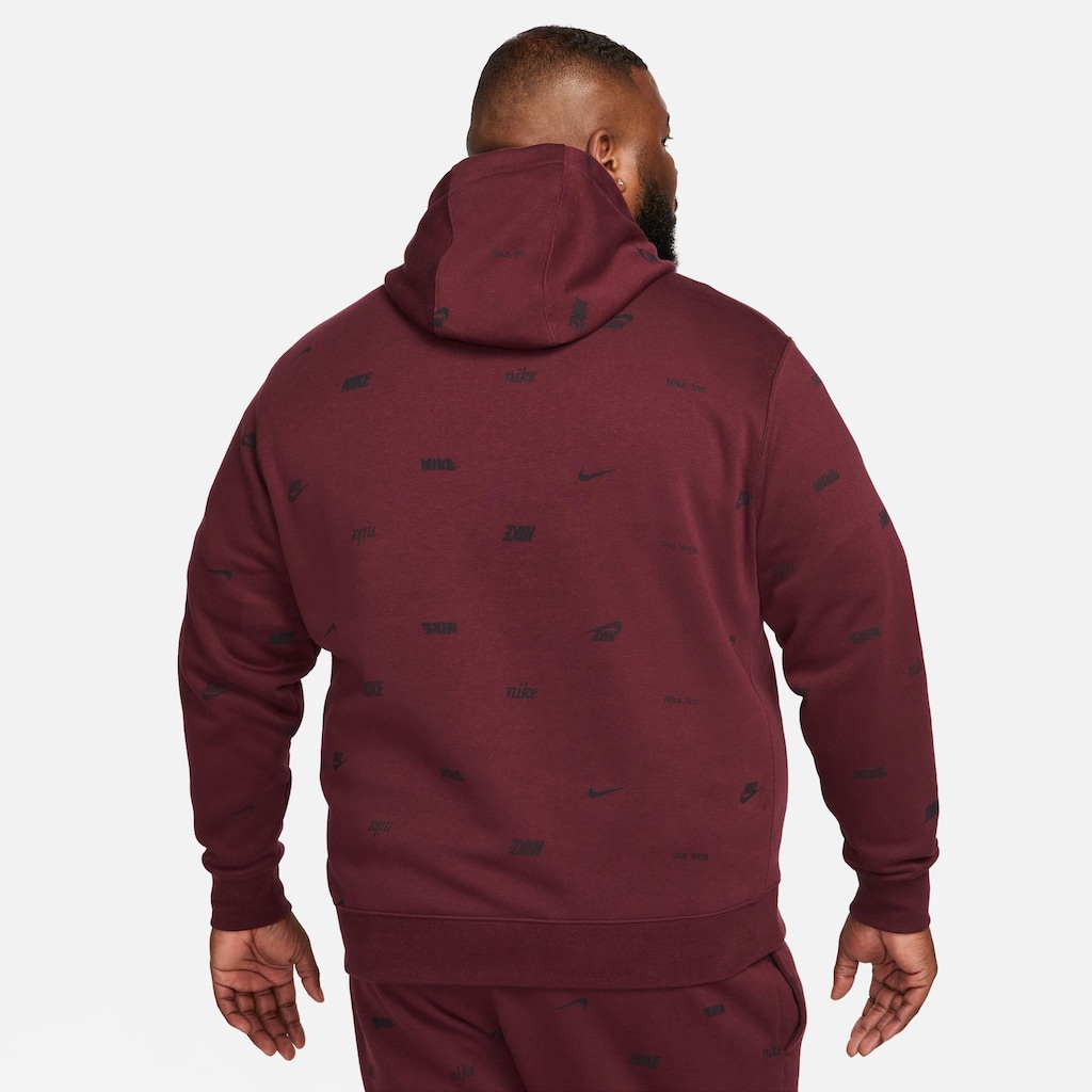 Nike Sportswear Kapuzensweatshirt »CLUB FLEECE+ MEN'S ALLOVER PRINT PULLOVER HOODIE«