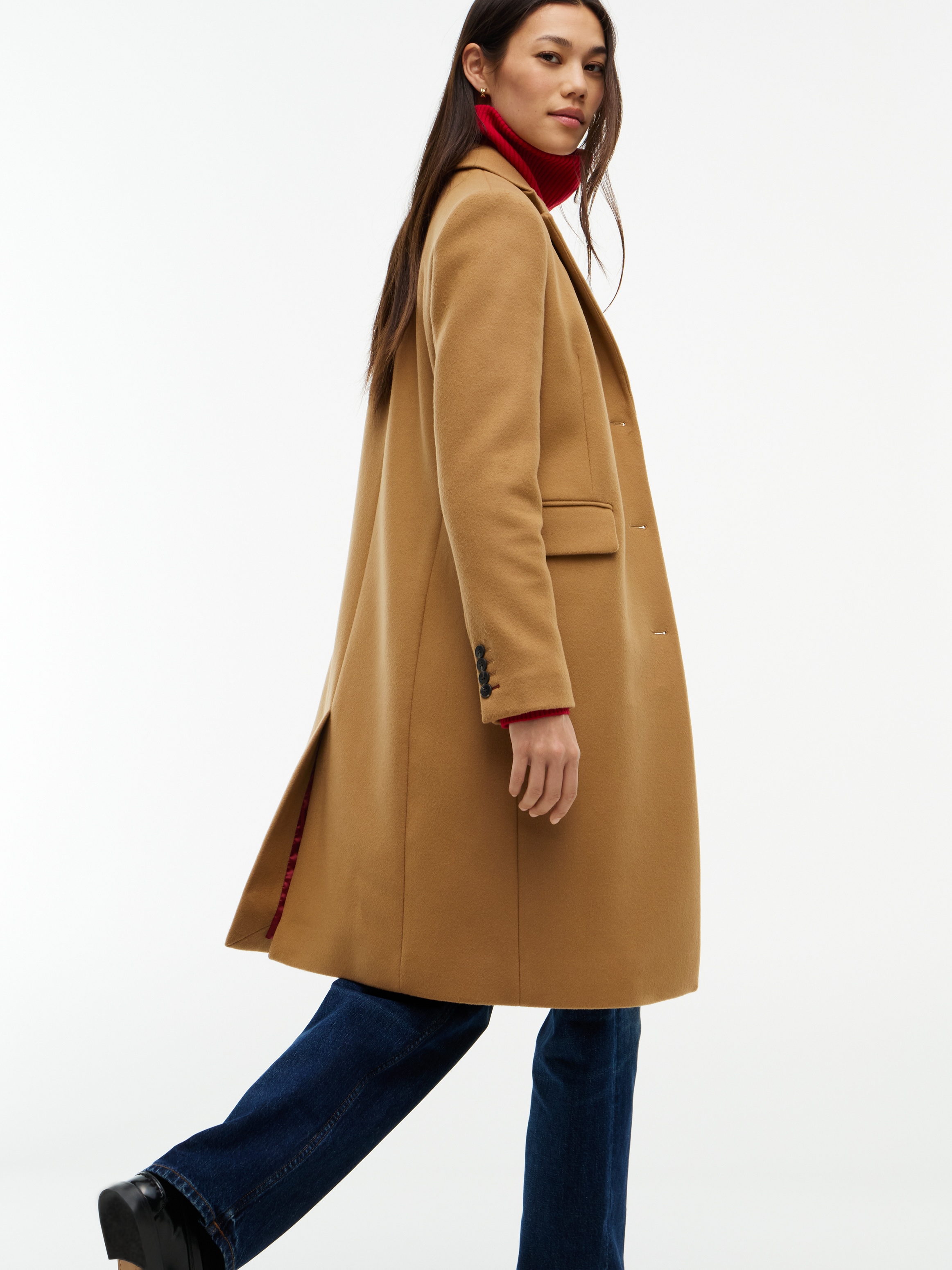 Tommy Hilfiger Kurzmantel "WOOL CLASSIC SB COAT" Materialmix, mit Wolle, auch in großen Größen