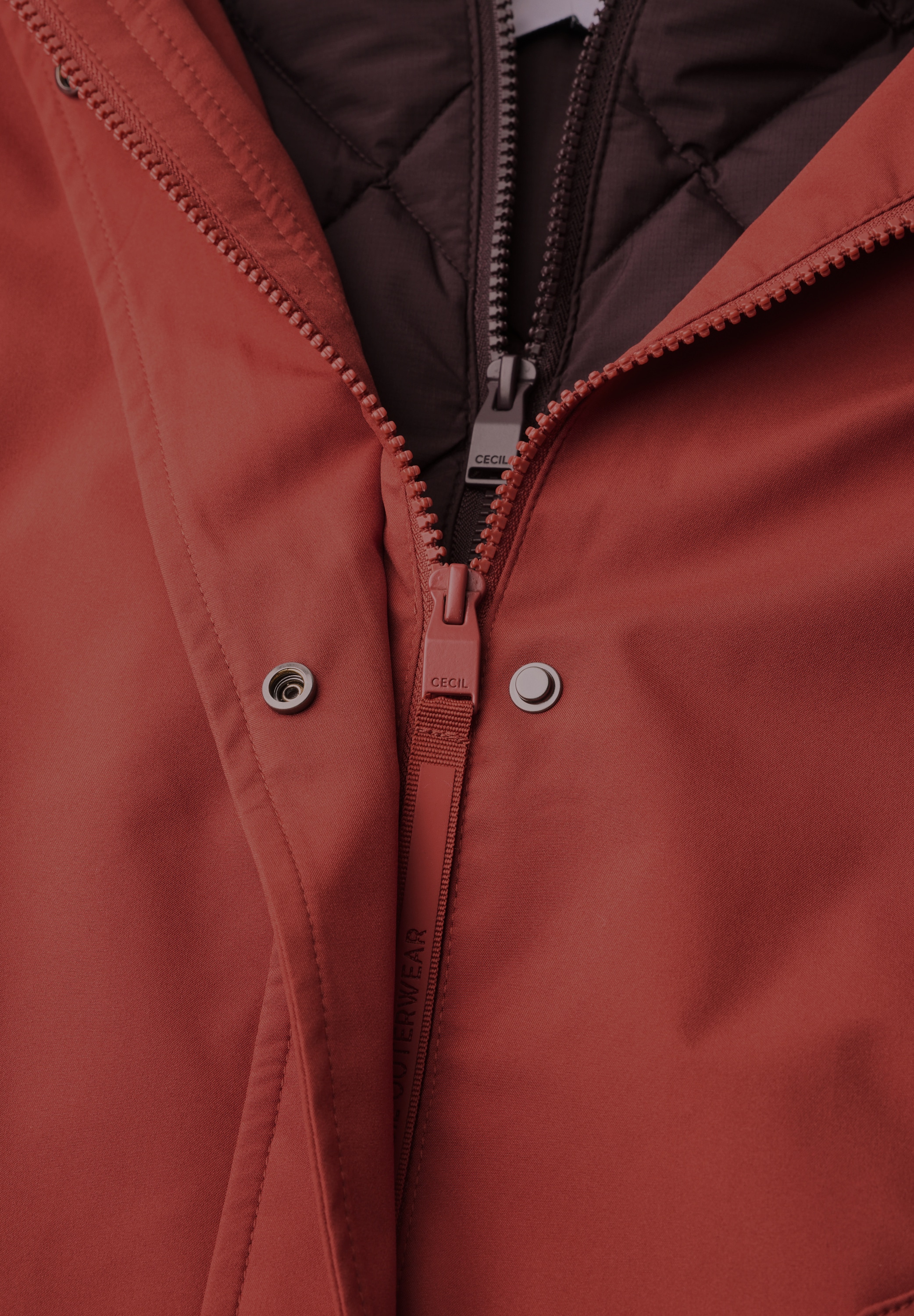 Cecil Kurzjacke mit Kapuze mit Tunnelzug am Saum
