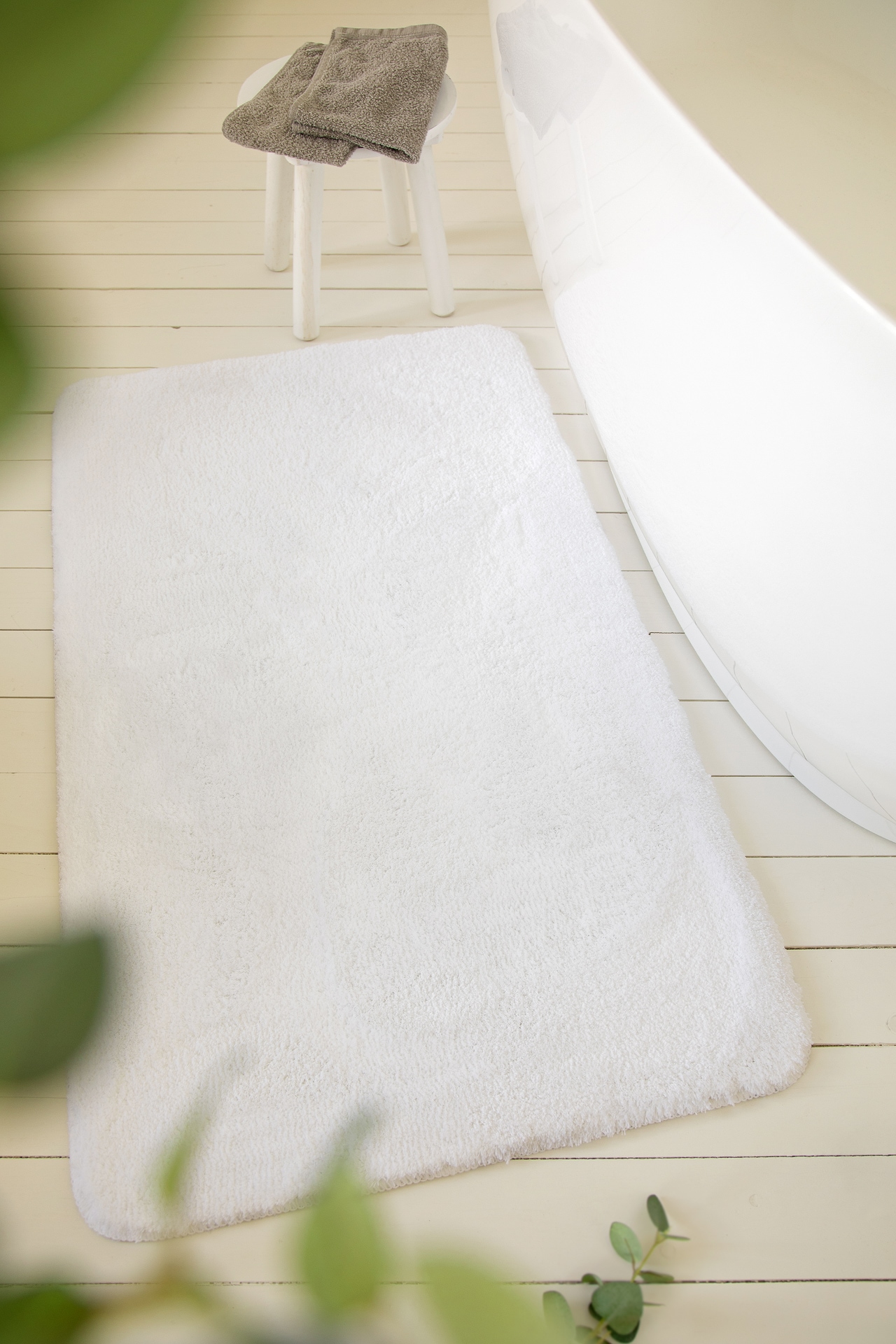 Wecon home Basics Badematte »Joris«, rutschhemmend beschichtet, strapazierfähig, waschbar, viele Größen, Badezimmerteppich, uni