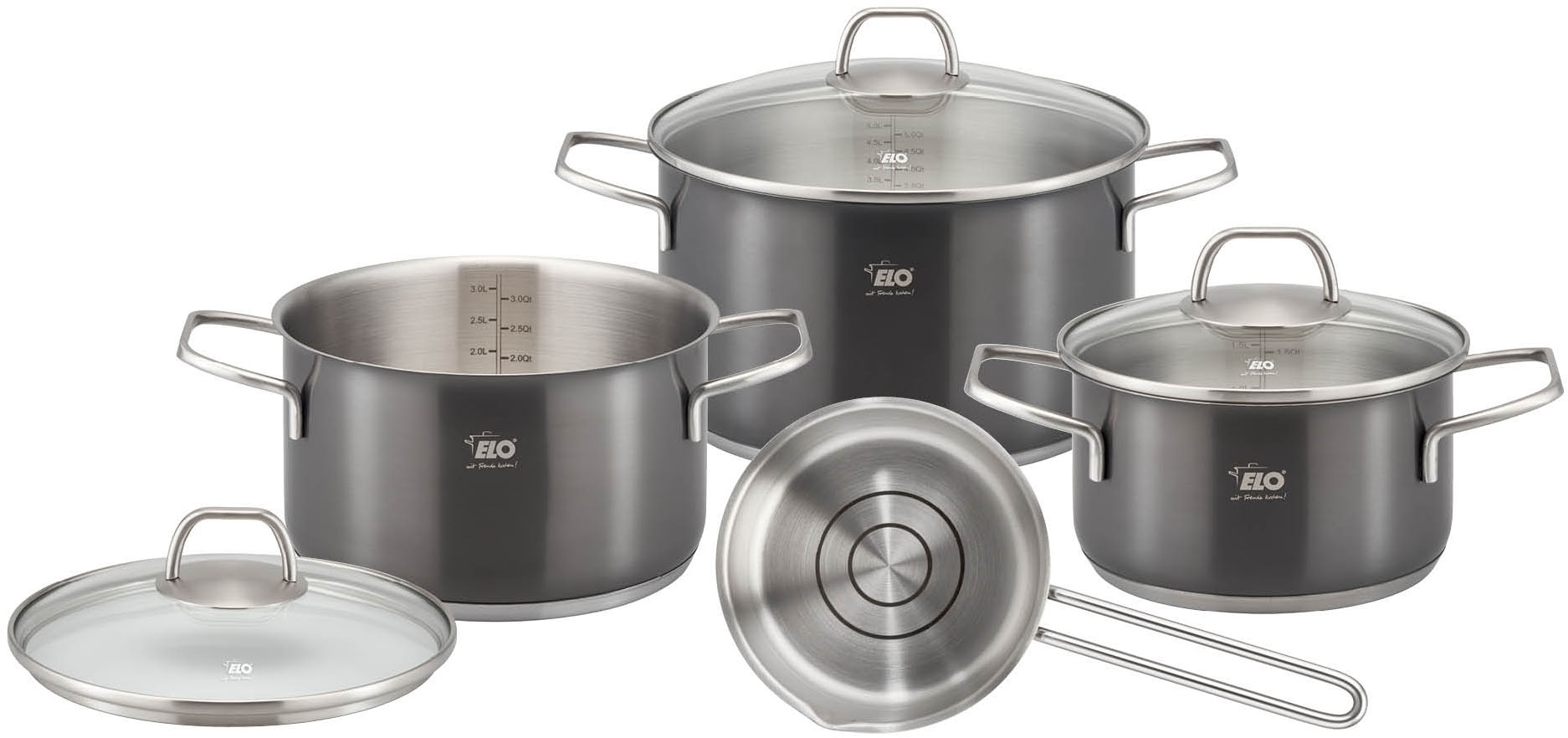 Elo Topf-Set "Twice Select Topfset 6-teilig" Set, 6 Stk. tlg. Edelstahl 18/ günstig online kaufen