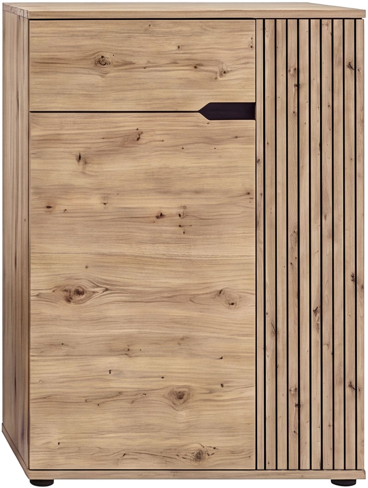 OTTO home Schuhkommode "FJELL, Breite 80cm, 2 Türen, 1 Schubkasten, 3 Einlegeböden, 5 Fächer" Garderobenschrank, Schuhschrank, Kommode, Sideboard, Anrichte