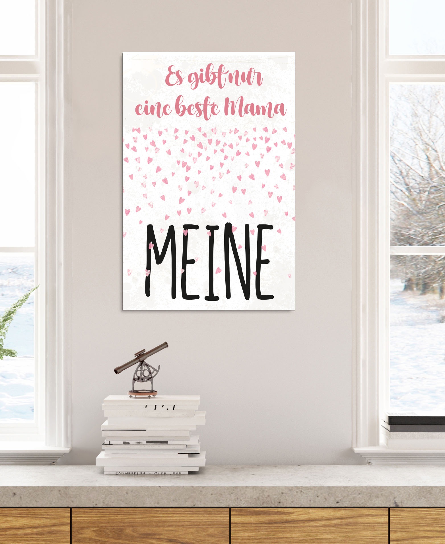 queence Metallbild "Mama", Sprüche-Schriftzug-Sprüche-Sprüche & Texte-Herze günstig online kaufen