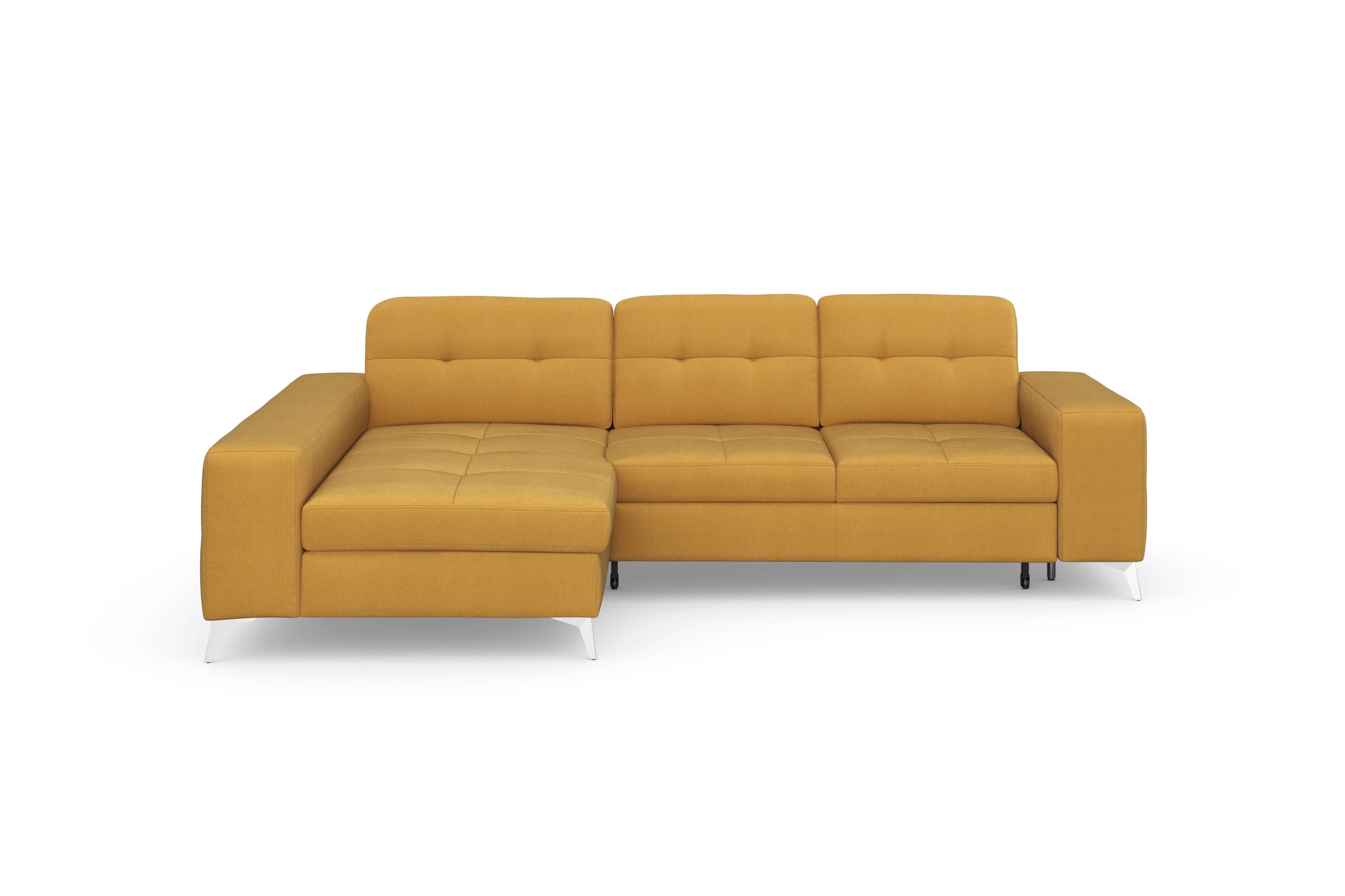 sit&more Ecksofa "Baviene L-Form" inklusive Sitztiefenverstellung & Federkern, optional Schlaffunktion