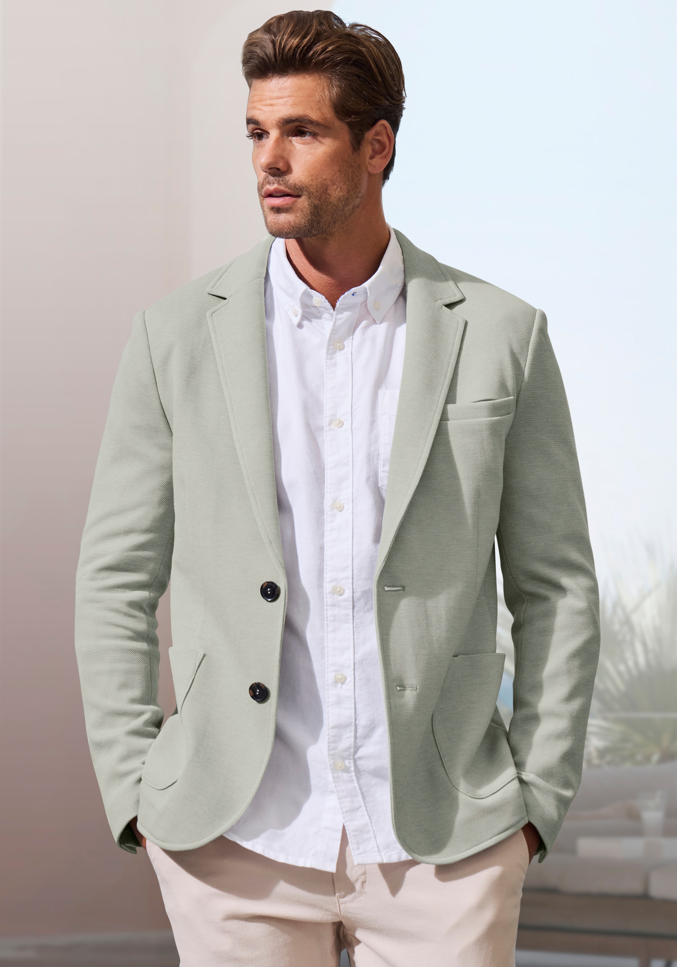 John Devin Veste Homme Vert Clair XL 4