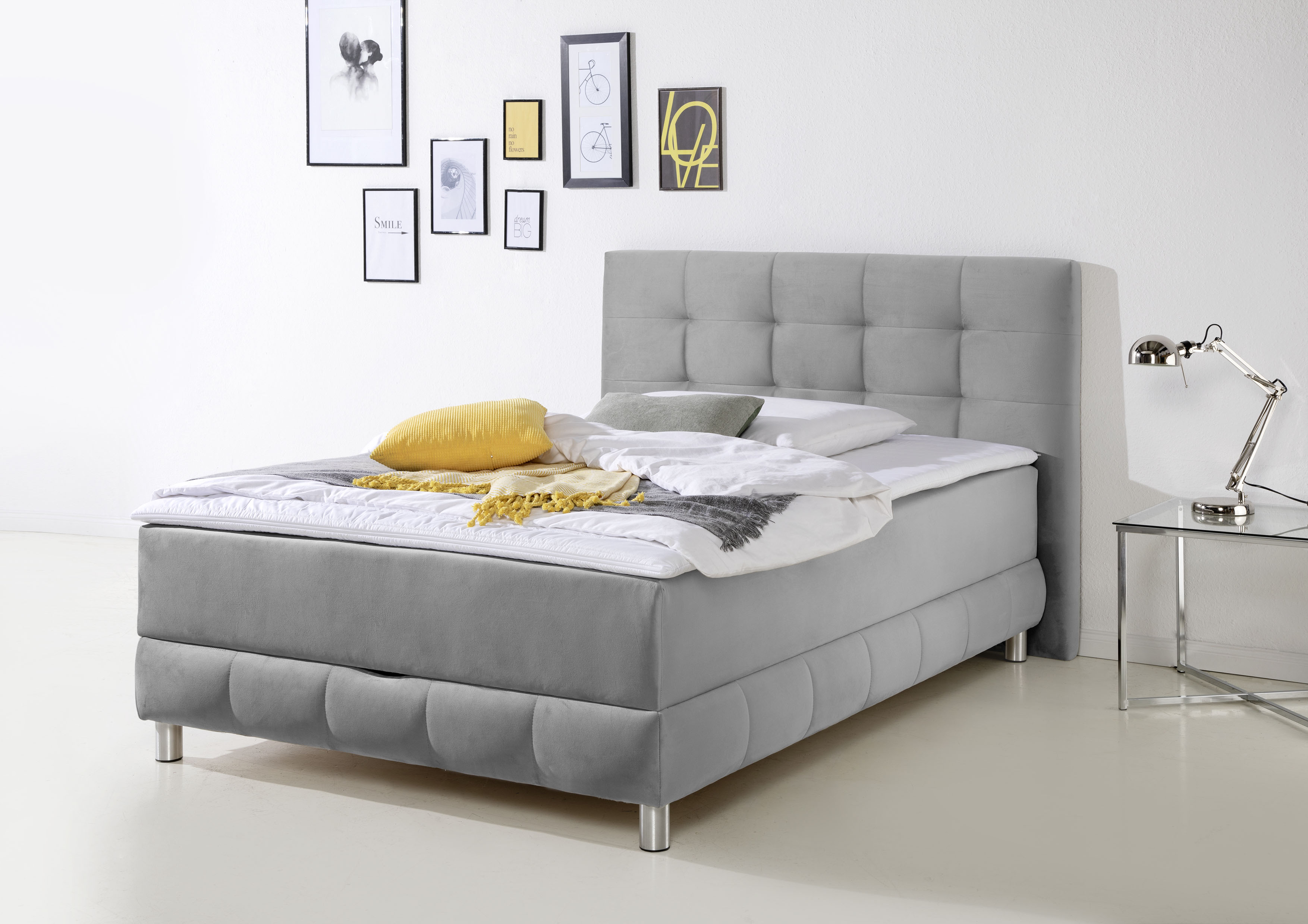Home affaire Boxbett "Vaasa" inkl. Bettkasten & Topper, XXL-Ausführung, Überlänge 220 cm