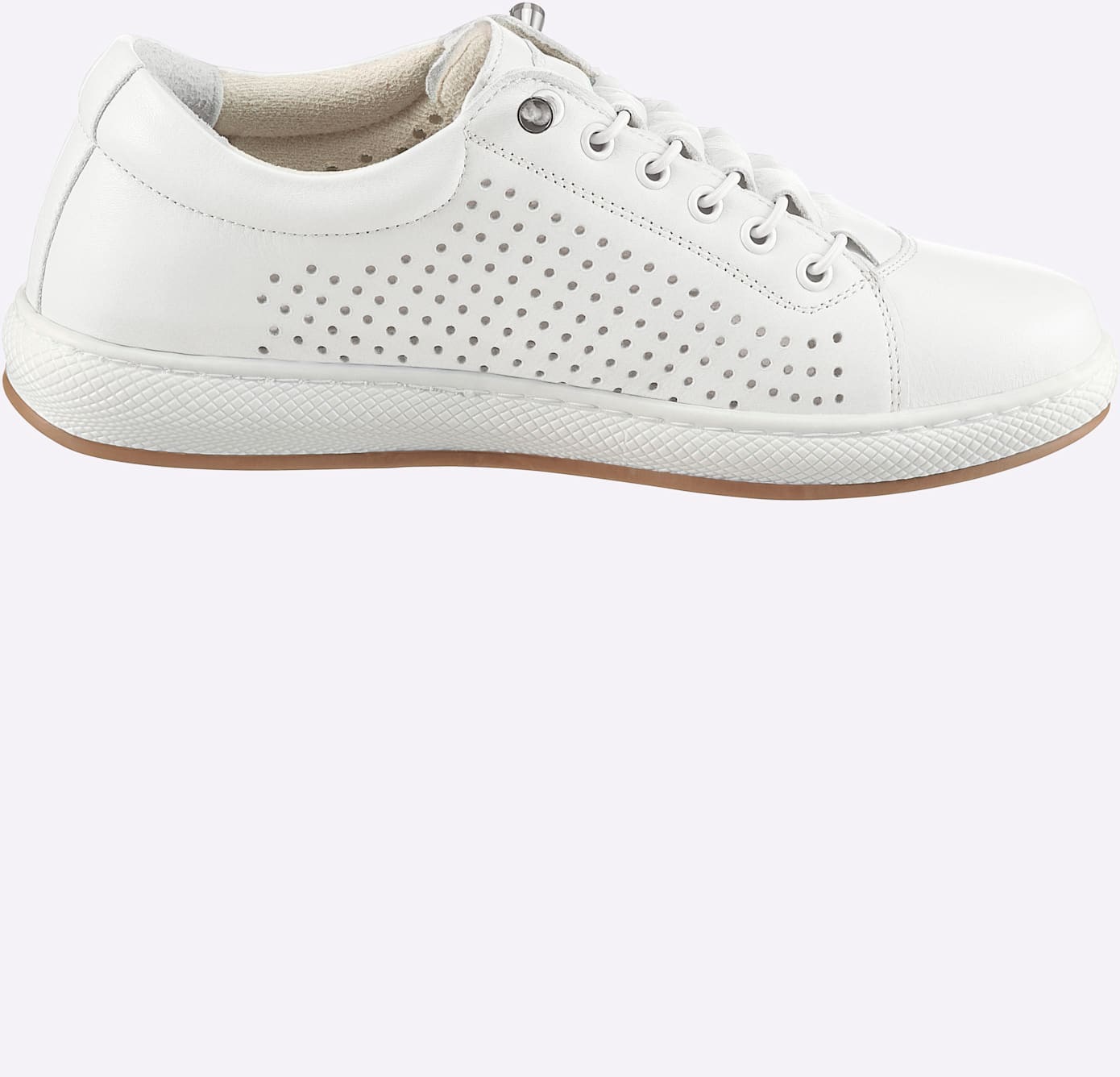 Sneaker ANDREA CONTI, Damen, Gr. 40, weiß, Glattleder, Leder, Rindsleder, Schuhe Sneaker 6