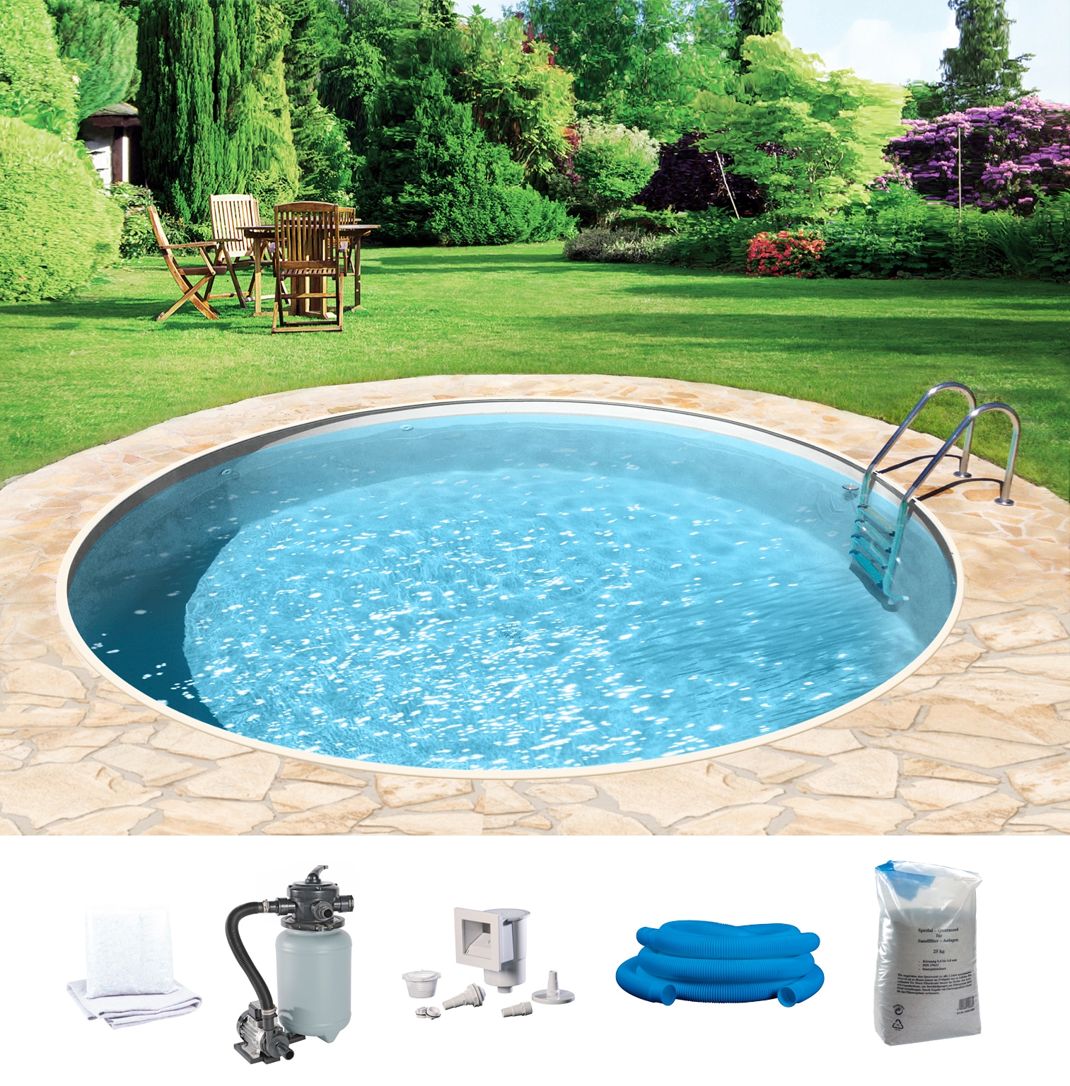 KONIFERA Rundpool "HOLIDAY 2" Höhe: 120 cm, in verschiedenen Größen günstig online kaufen