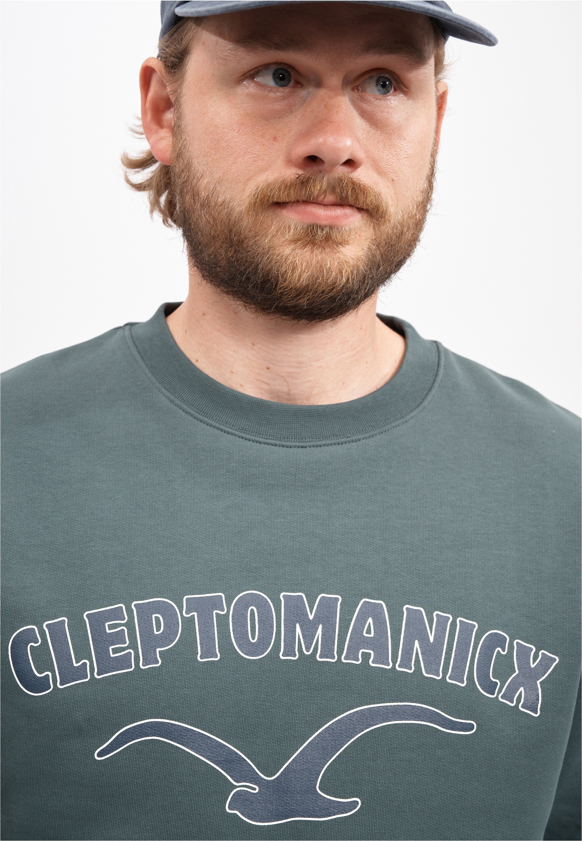 Cleptomanicx Sweatshirt »College Type«, mit lässigem Frontprint
