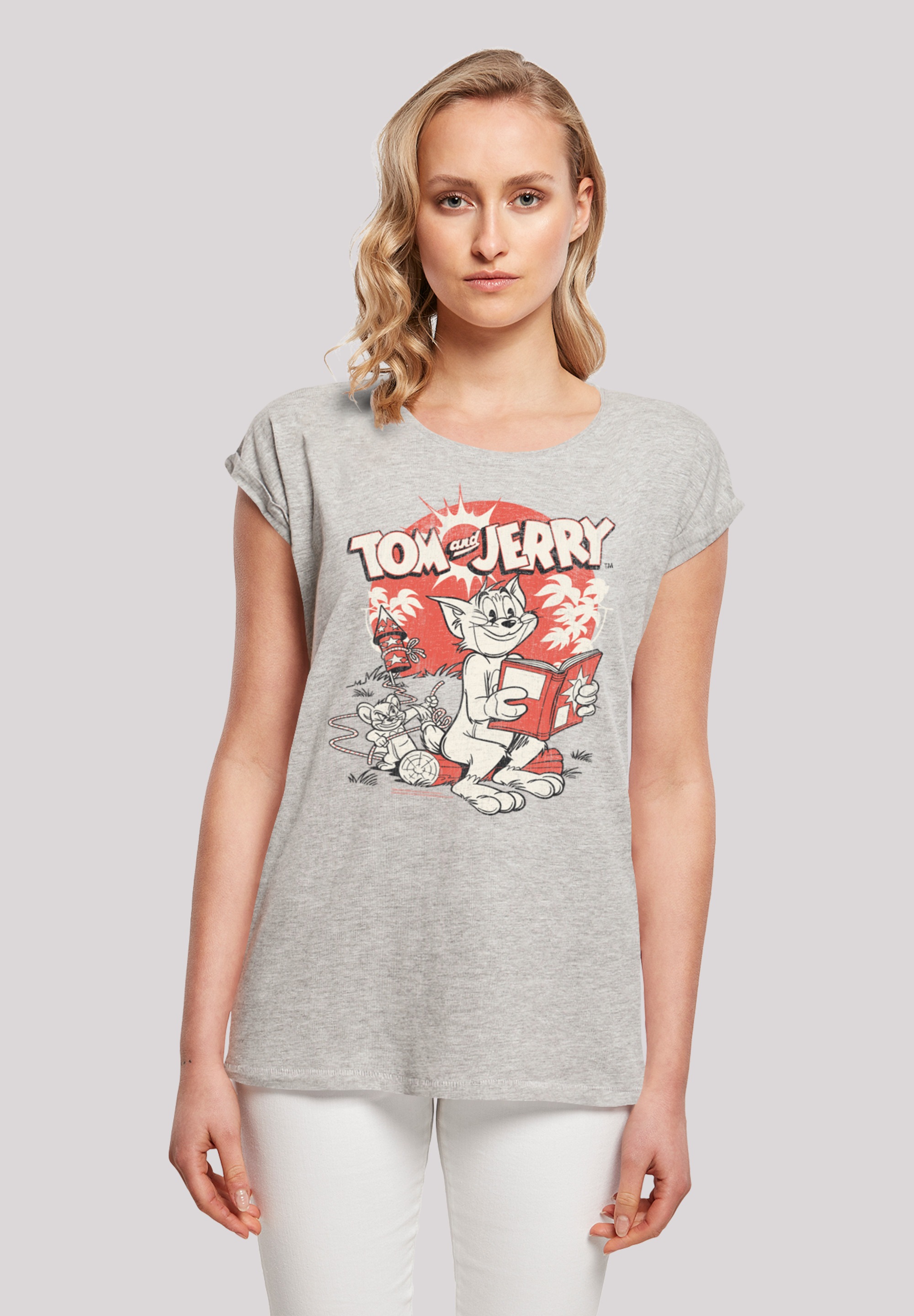 F4NT4STIC T-Shirt "Tom and Jerry TV Serie Rocket Prank", Print