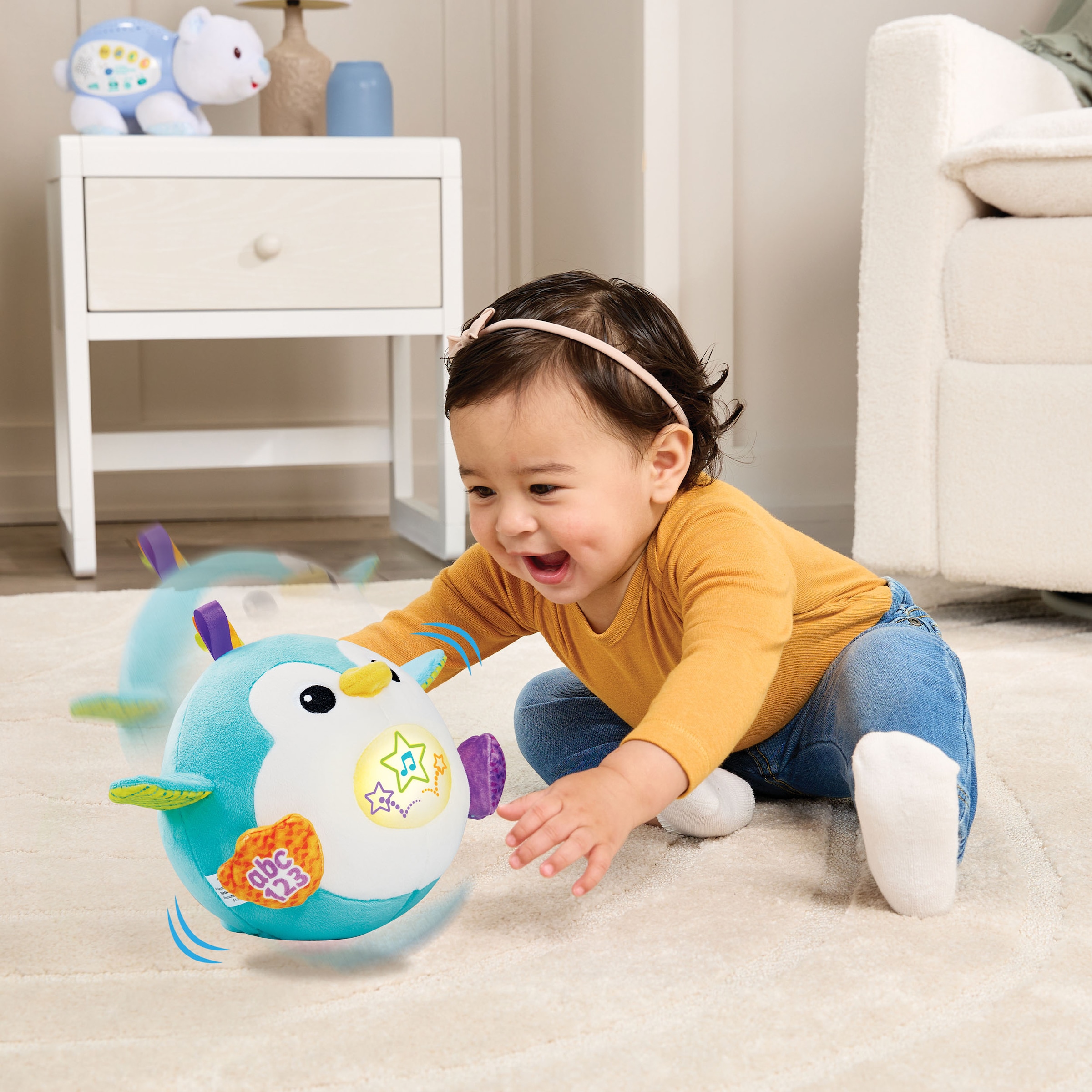 Vtech® Plüschfigur »Vtech Baby, Hüpfspaß-Pinguin« mit Aufnahmefunktion