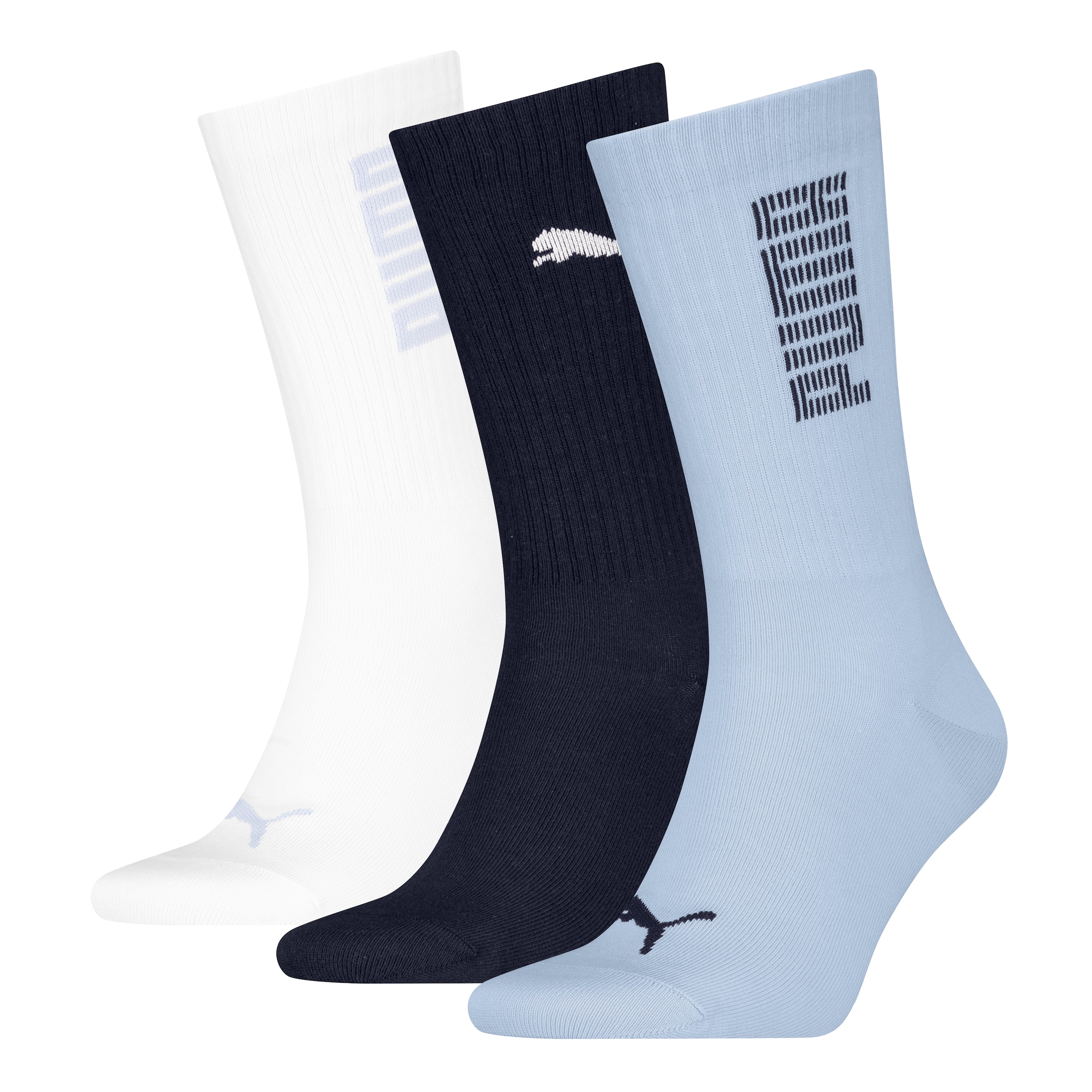 PUMA Socken "PUMA UNISEX RIB LOGO CREW SOCK 3P", (3 Paar, 3er Pack) günstig online kaufen
