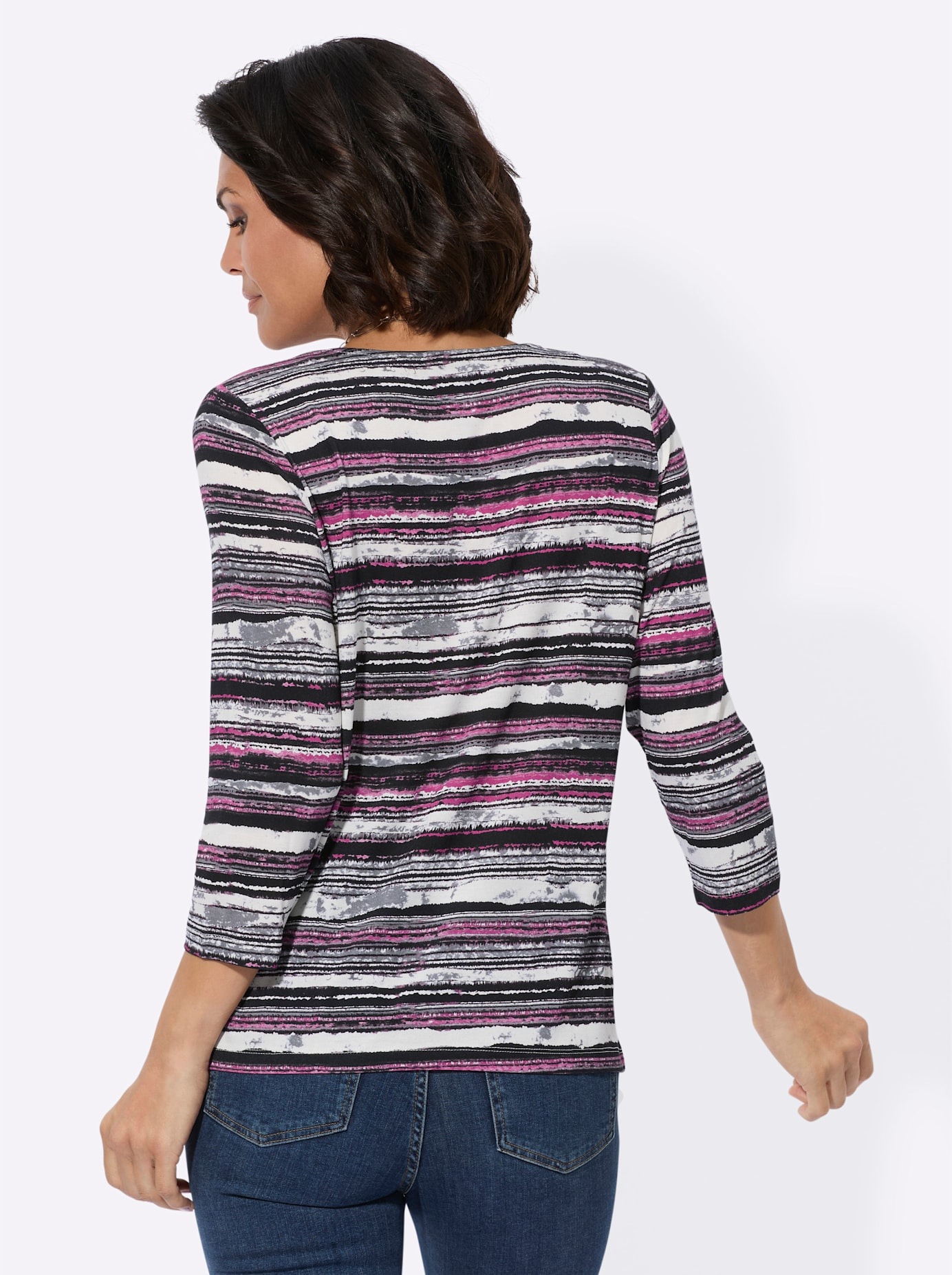 Casual Looks 3/4-Arm-Shirt "Rundhals-Shirt", (1 tlg.) günstig online kaufen