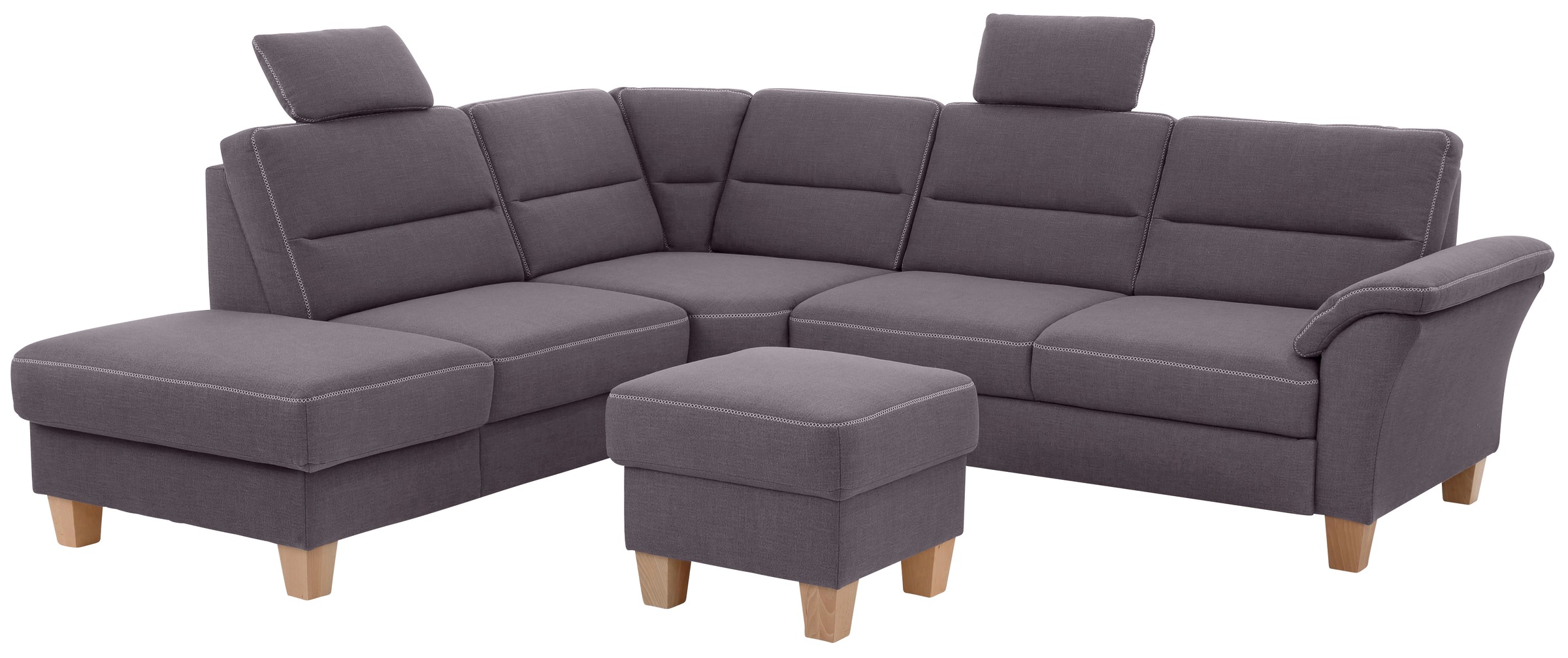 Home affaire Ecksofa "Soleo L-Form", komfortabel durch Trapezecke mit Relax günstig online kaufen