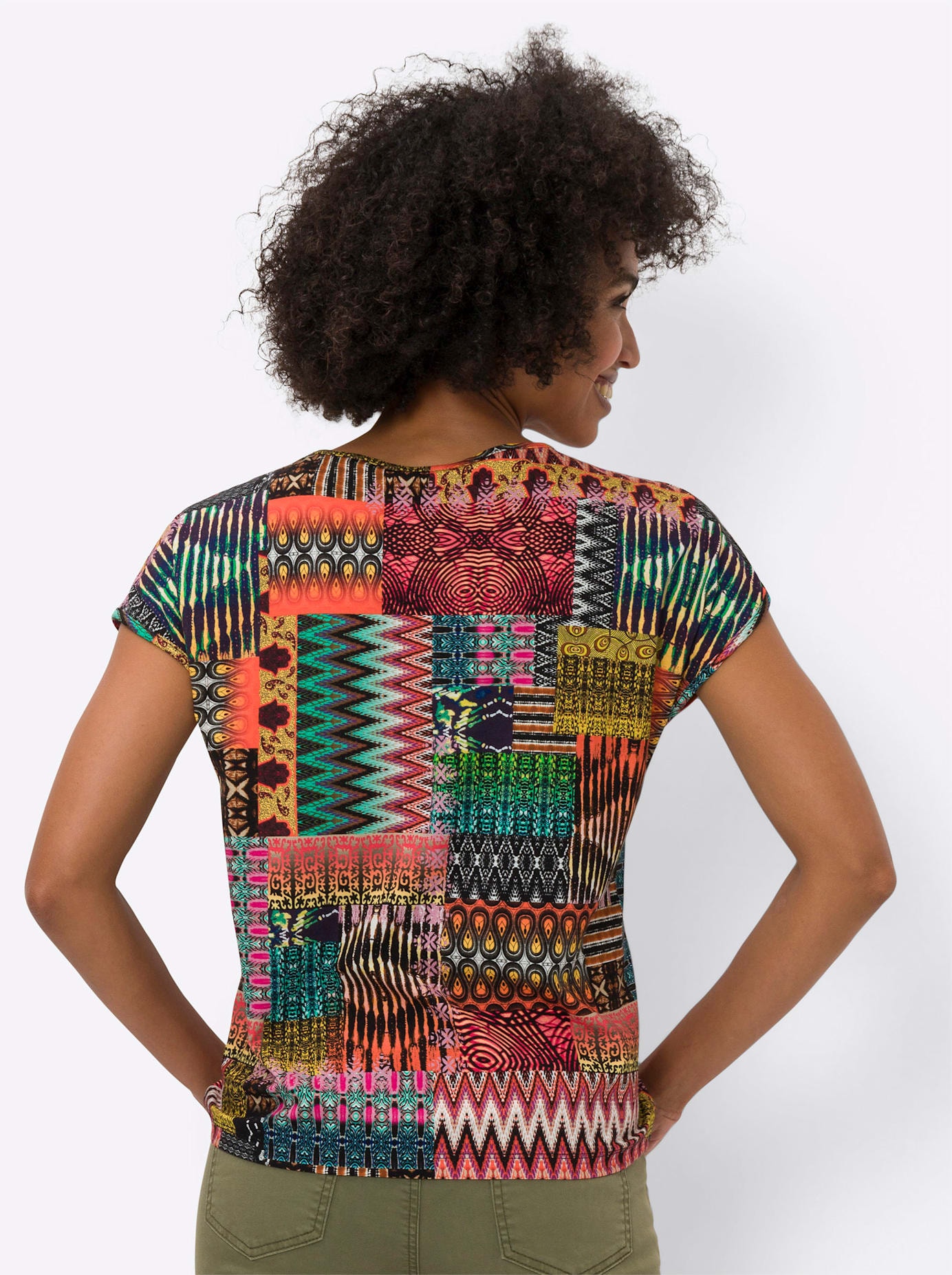 heine Kurzarmshirt »Druck-Shirt«, (1 tlg.)