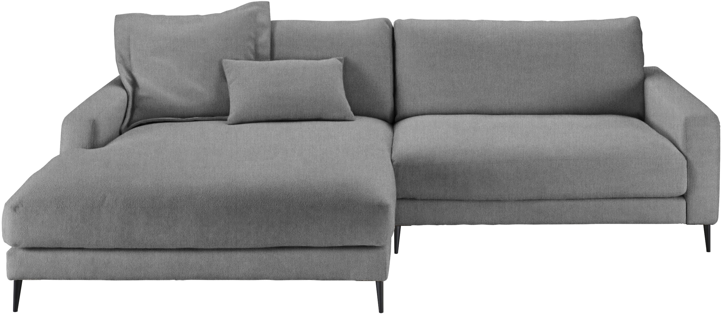 Home affaire Ecksofa "Downtown, B/T/H: 272/190/84 cm L-Form" weicher Sitzko günstig online kaufen