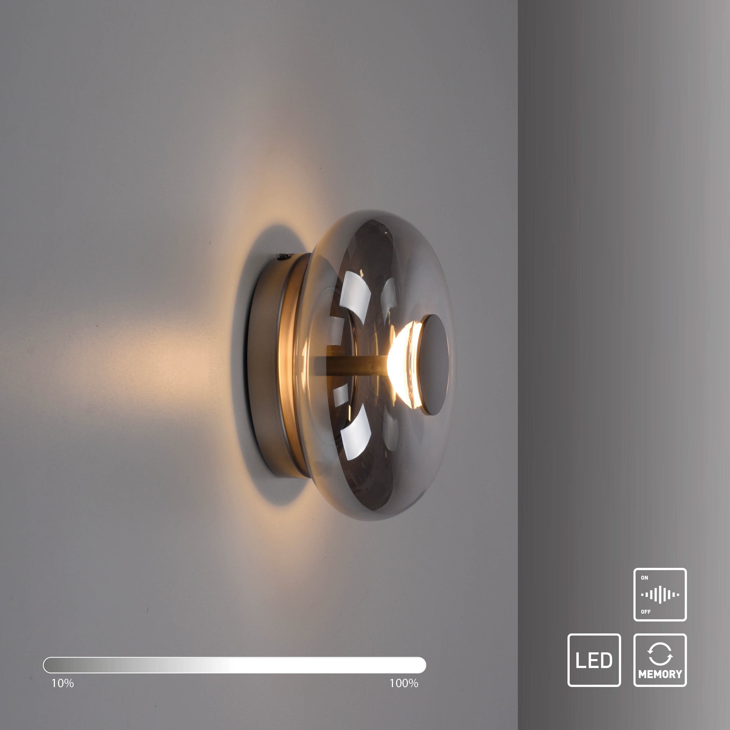 SCHÖNER WOHNEN-Kollektion LED Deckenleuchte »POSH« LED-Board 1 Stk. Warmweiß SCHÖNER WOHNEN Kollektion, SimplyDim, Memoryfunktion,