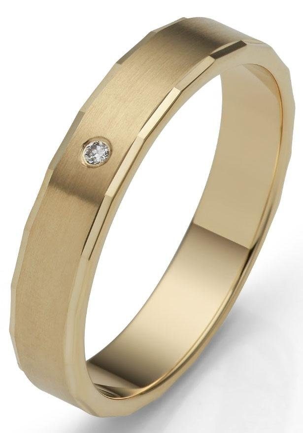 Firetti Trauring »Schmuck Geschenk Gold 375 Hochzeit Ehering "LIEBE"«, Made in Germany, wahlweise mit oder ohne Brillant