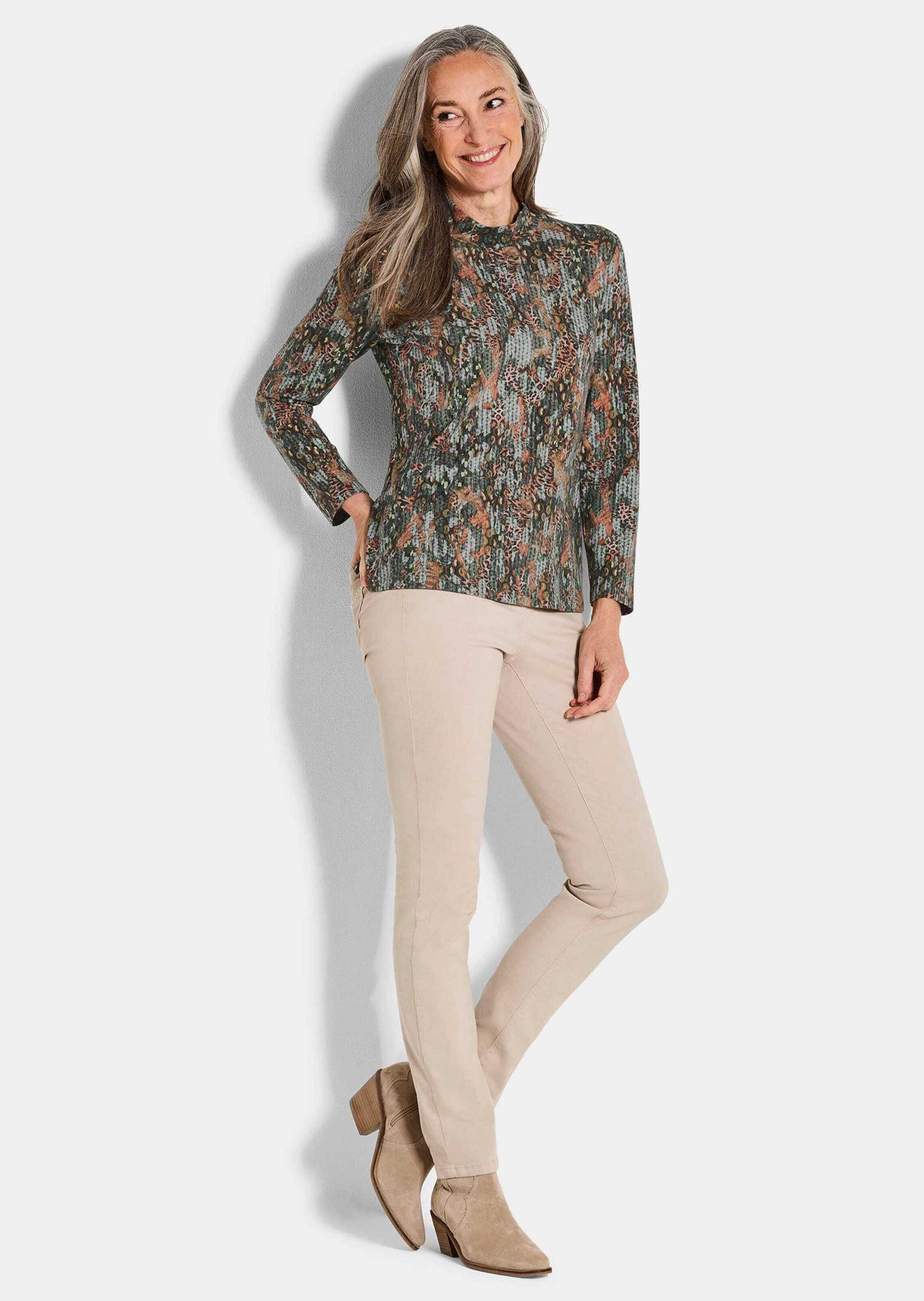 GOLDNER Langarmshirt »Jersey-Shirt in Flausch-Qualität«