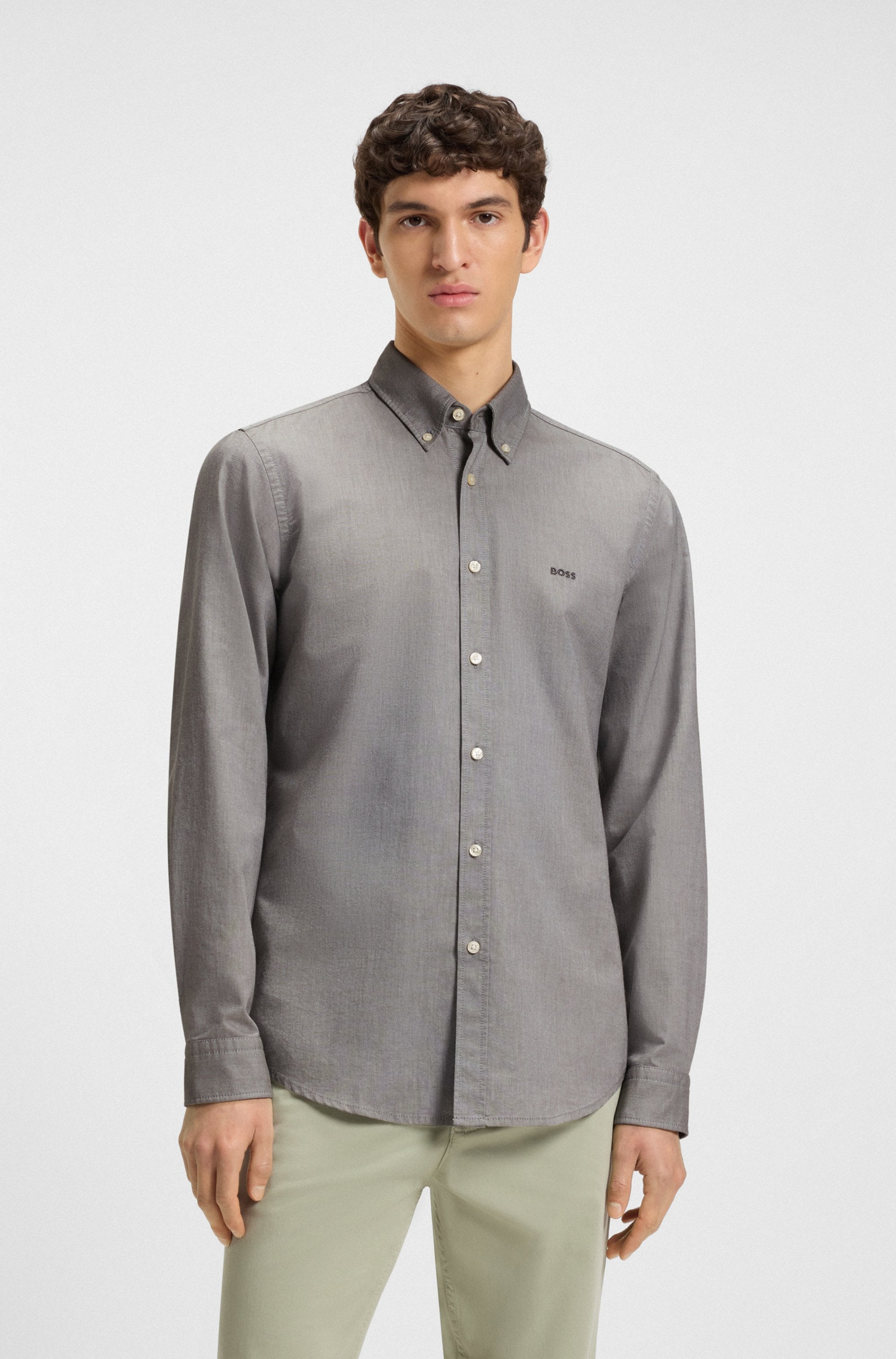 BOSS ORANGE Businesshemd "Rickert", mit Button-down-Kragen günstig online kaufen