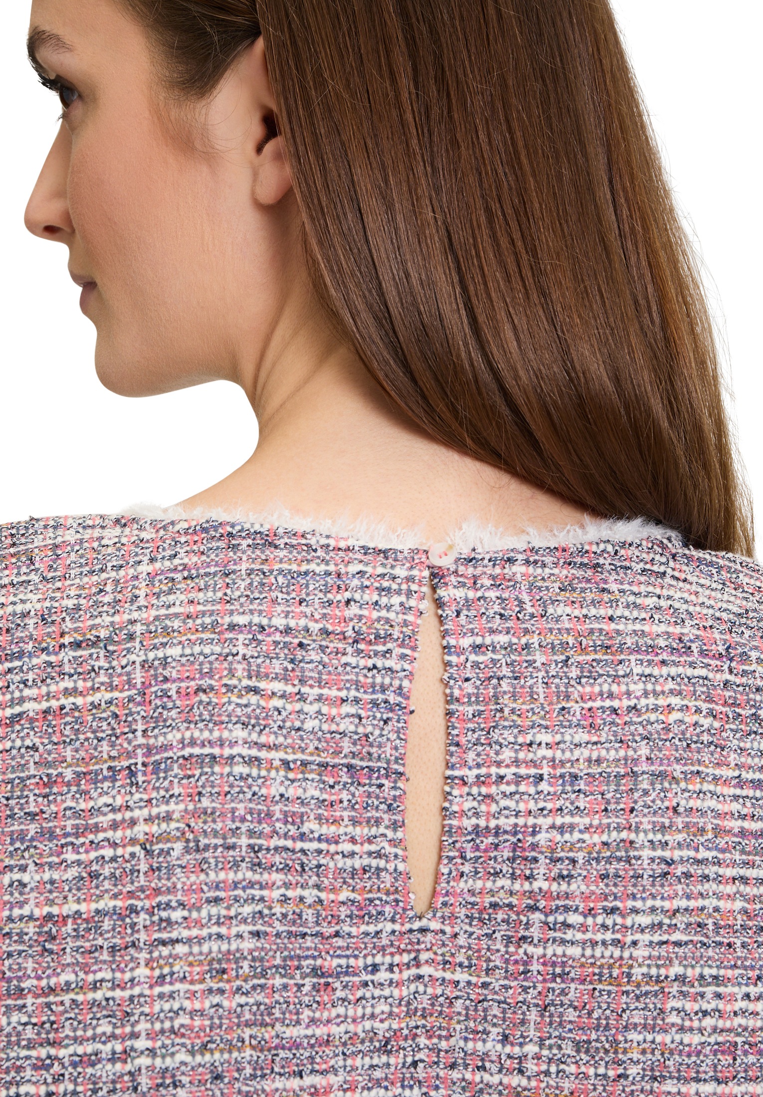 Betty&Co Kurzarmshirt »Betty & Co Damen Sweatshirt mit Struktur«, (1 tlg.), Material