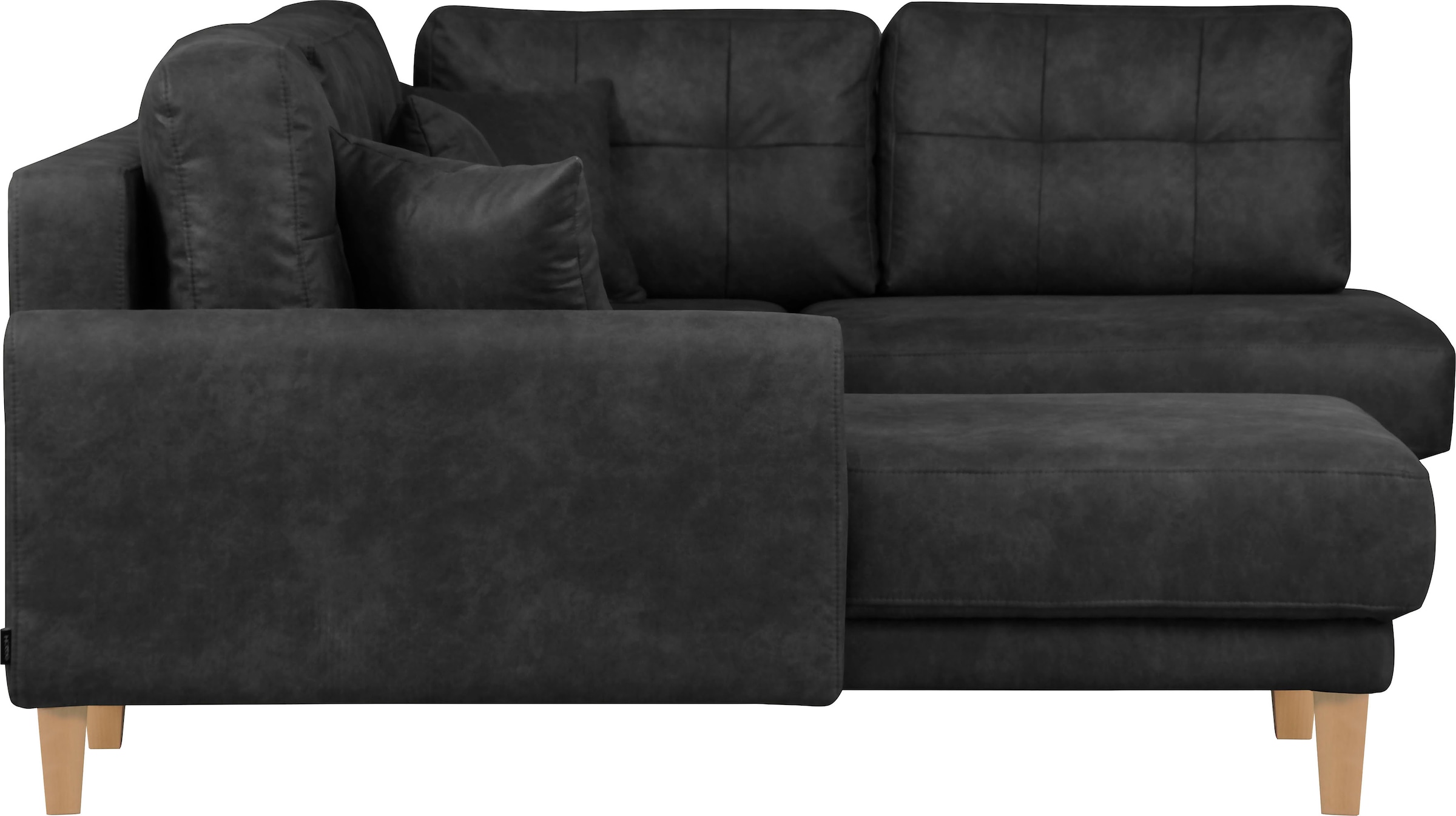 Home affaire Wohnlandschaft »TRIPLO U-Form wahlweise mit Schlaffunktion, B/T/H: 310/192/90 cm«, Schlafsofa, auch mit Bettkasten, Steppung im Rückenkissen