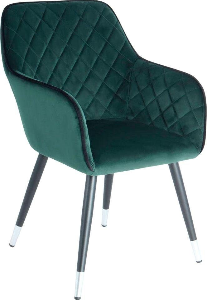 Kayoom "Amino 625, stilvoller Design-Stuhl,samtweicher Bezug aus Velvet-Stoff" () 1 Stk.samtweicher Bezug, elegant, glamourös, elegante Optik