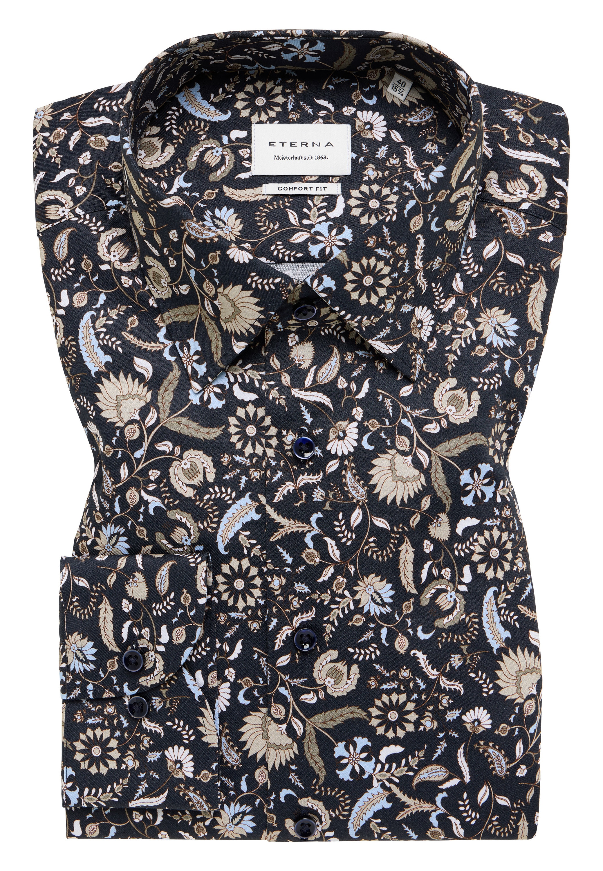 Eterna Langarmhemd »COMFORT FIT« NON IRON (bügelfrei)