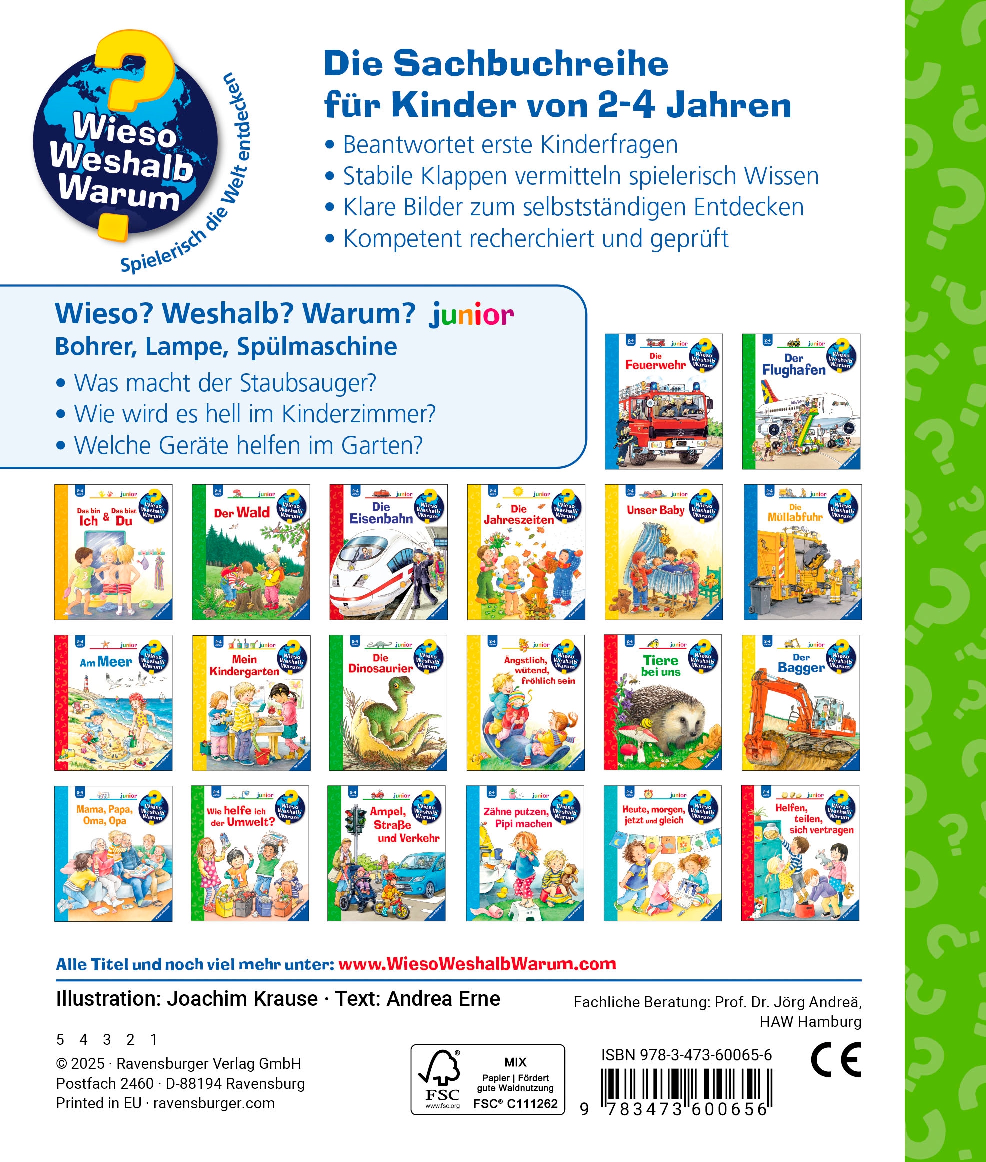 Ravensburger Buch »Wieso? Weshalb? Warum? junior, Band 76: Bohrer, Lampe, Spülmaschine«, Made in Europe