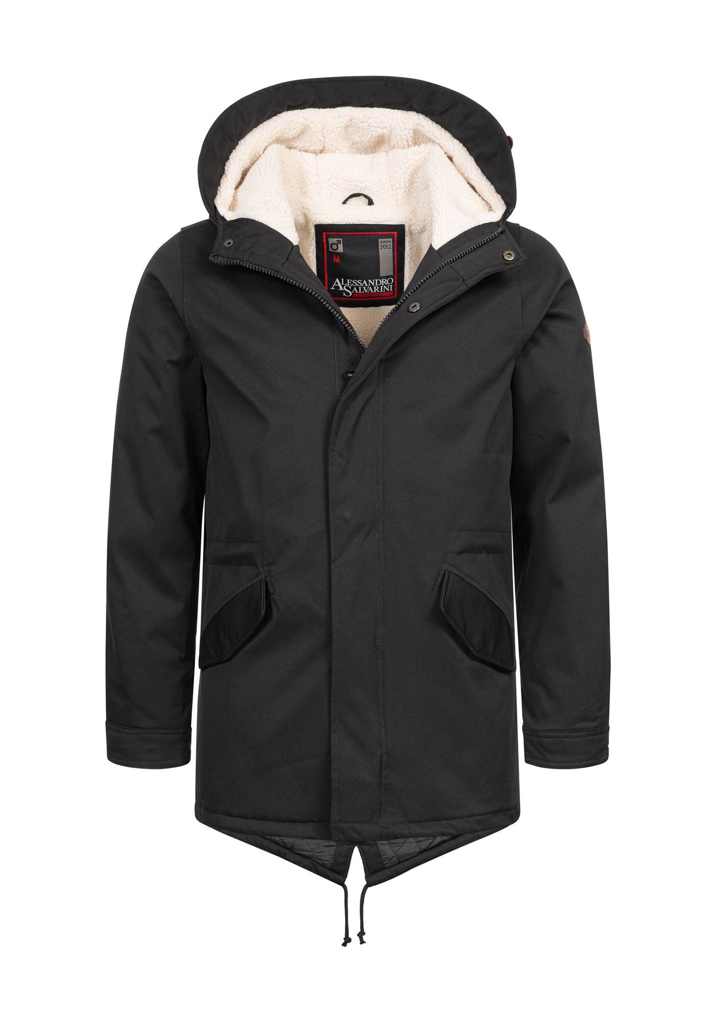 Herren Winterjacke "ASMauro", schwarz, Gr. M, ALESSANDRO SALVARINI, Obermaterial: 100% Polyester Innenmaterial: 100% Polyester, Jacken, mit warmem