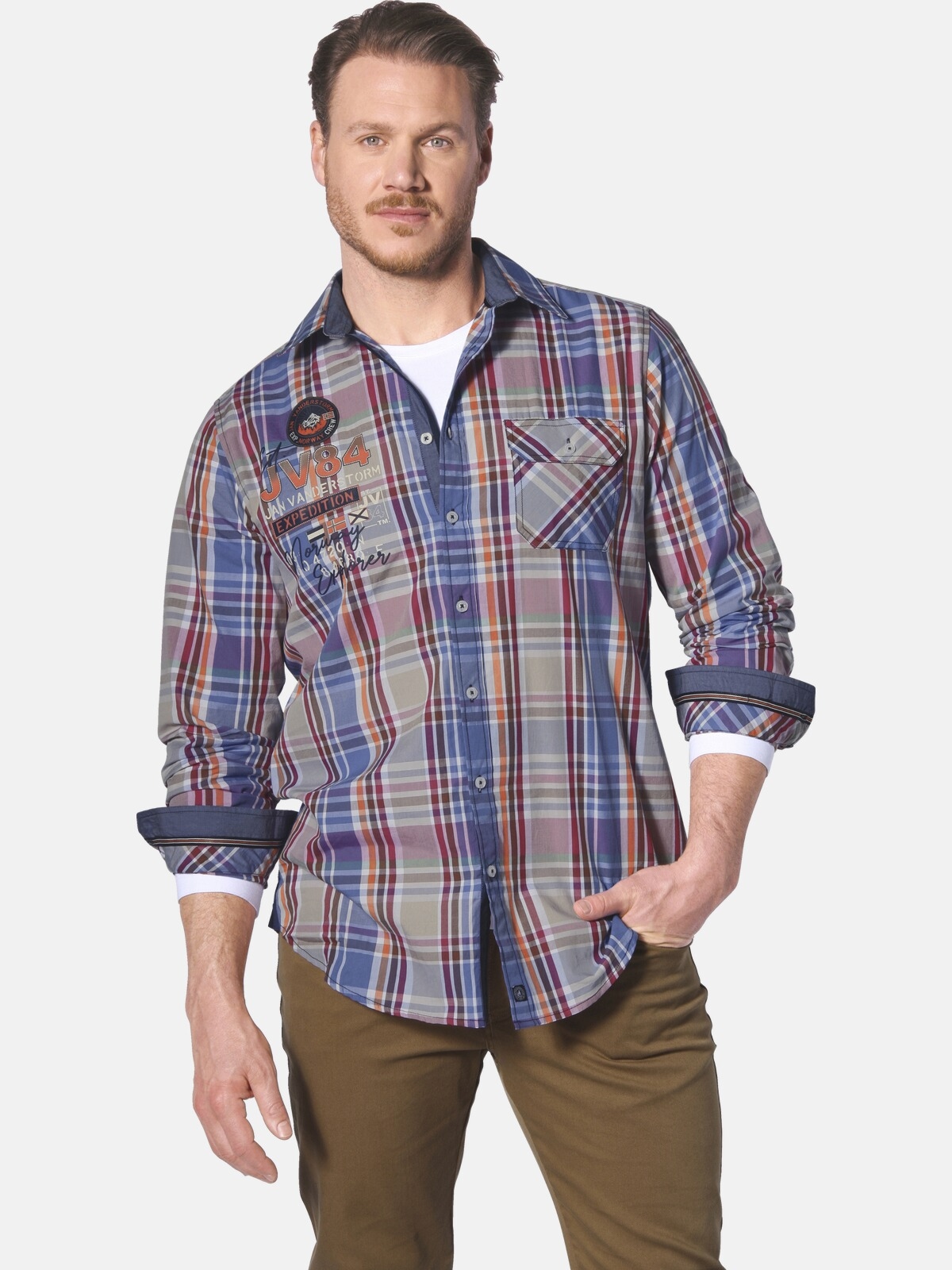 Jan Vanderstorm Langarmhemd "Hemd DETRIK" 1 günstig online kaufen