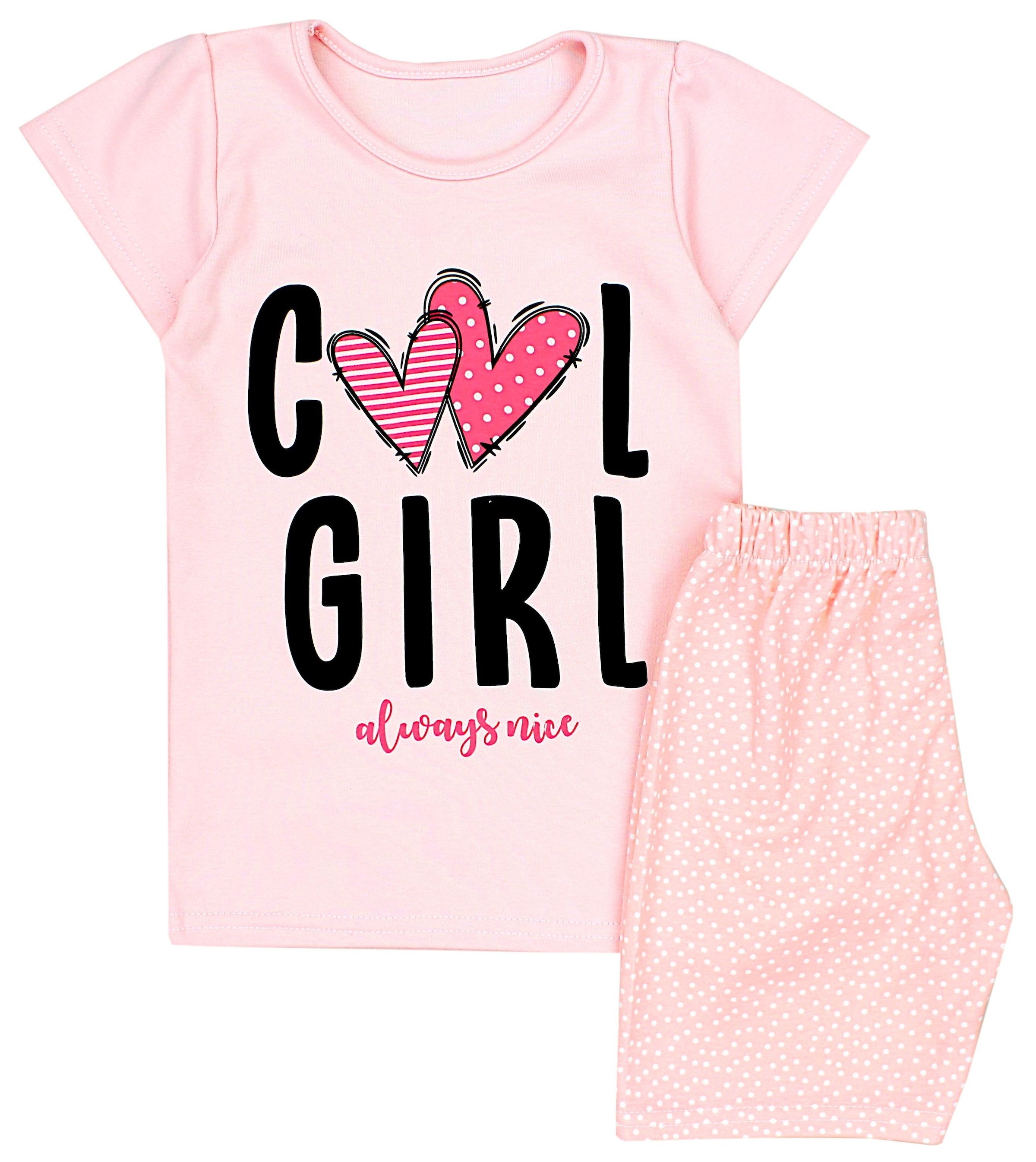 TupTam Shorty "Schlafanzug Kinder Mädchen Kurzarm Pyjama Set 2-teilig"