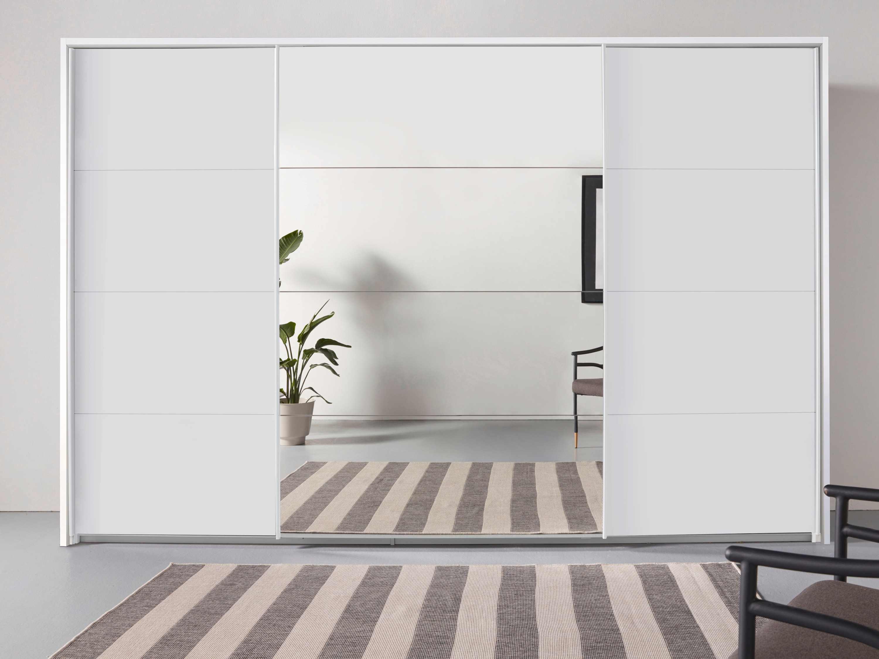 OTTO home "Mehrzweckschrank Aktenschrank Möbel Mietswohnung Schlafzimmer OTELI" Breiten 211/278/323/368 cm Höhen 214/233 cm, inkl. Passepartout optional mit Beleuchtung MADE IN GERMANY