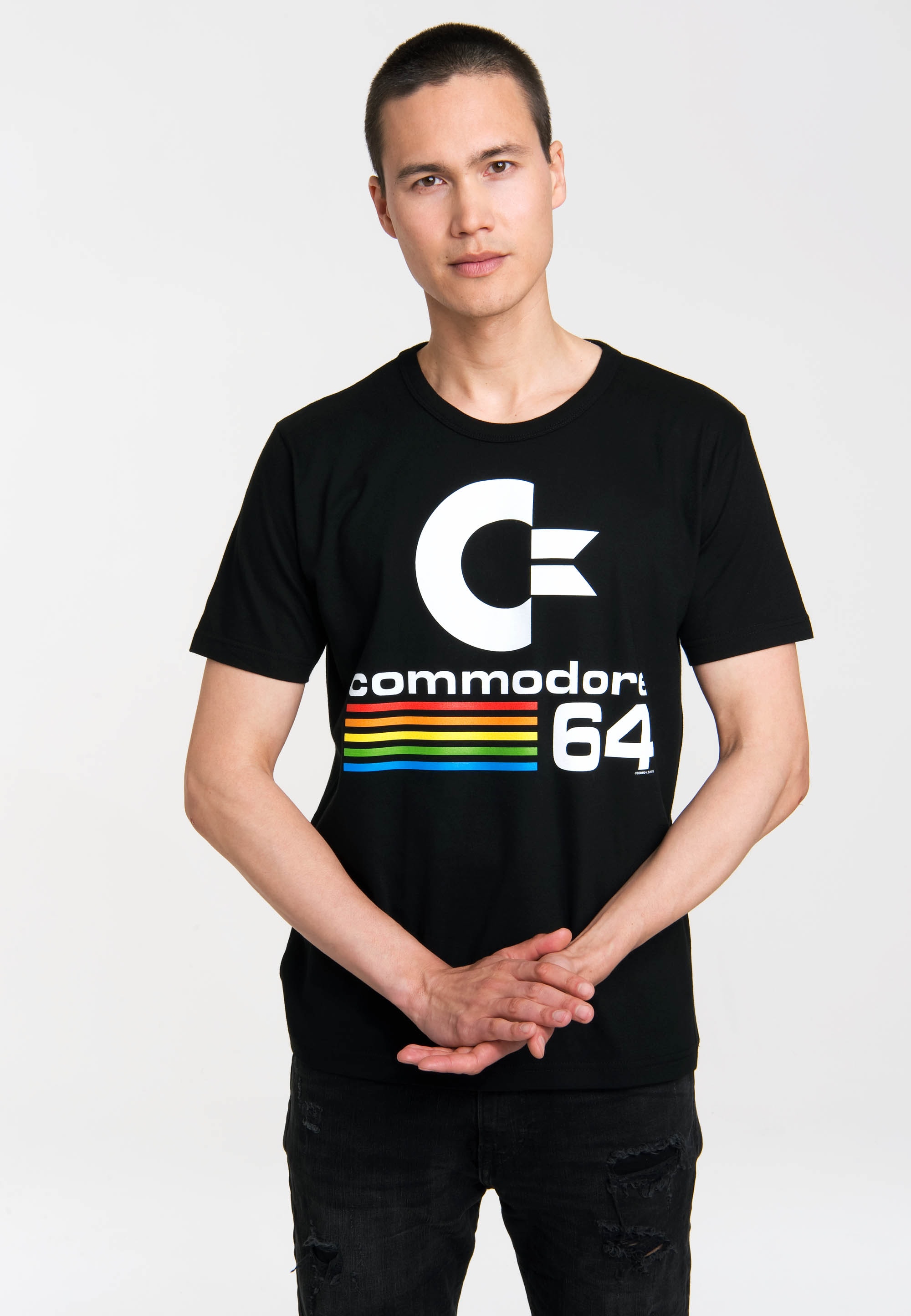 LOGOSHIRT T-Shirt "Commodore C64 Logo", mit C64-Print günstig online kaufen