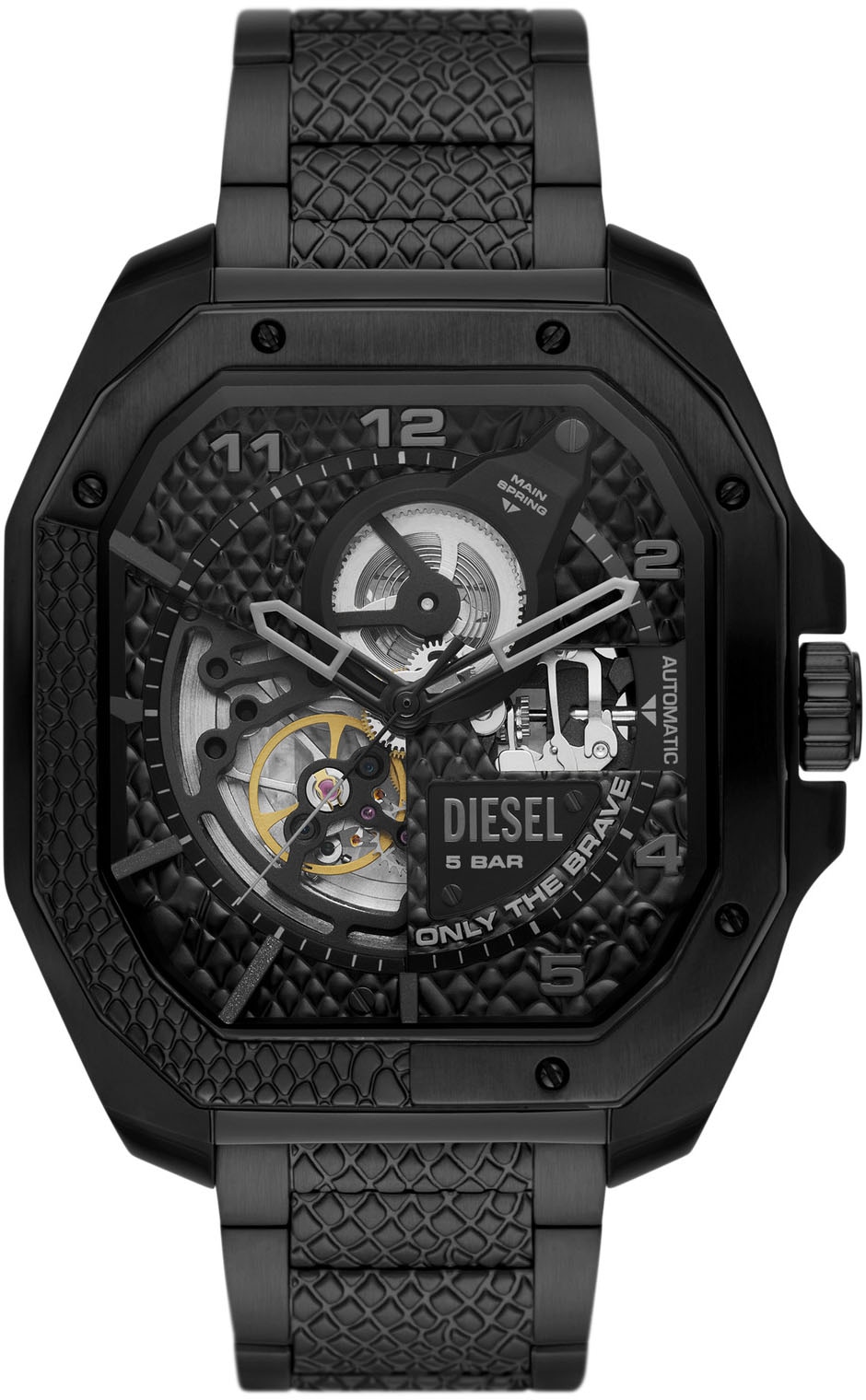 Diesel Automatikuhr »FLAYED, DZ7472«, Armbanduhr, Herrenuhr, mechanische Uhr