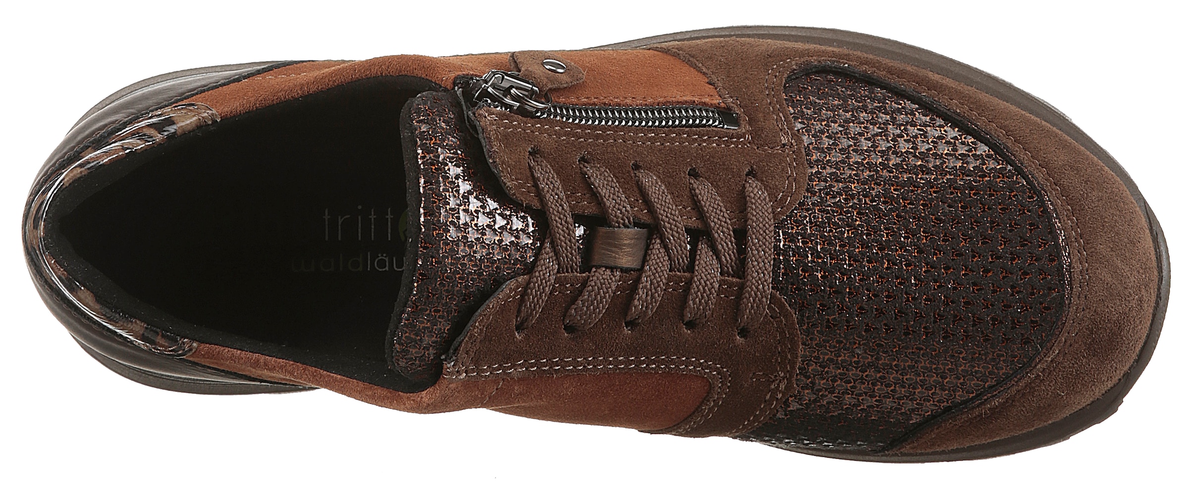 Waldläufer Keilsneaker »HIROKO-Soft«, Schnürschuh, Komfortschuh, Orthotritt, in Bequemweite G (= weit)
