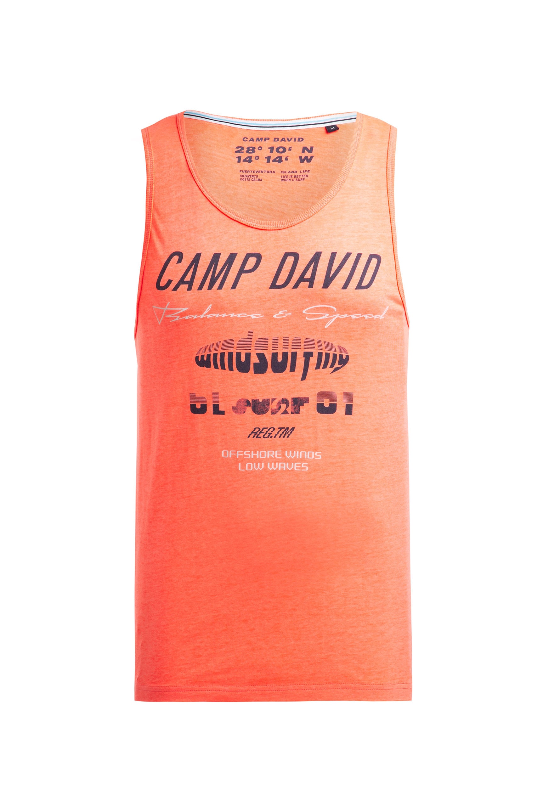 CAMP DAVID Tanktop mit Baumwolle