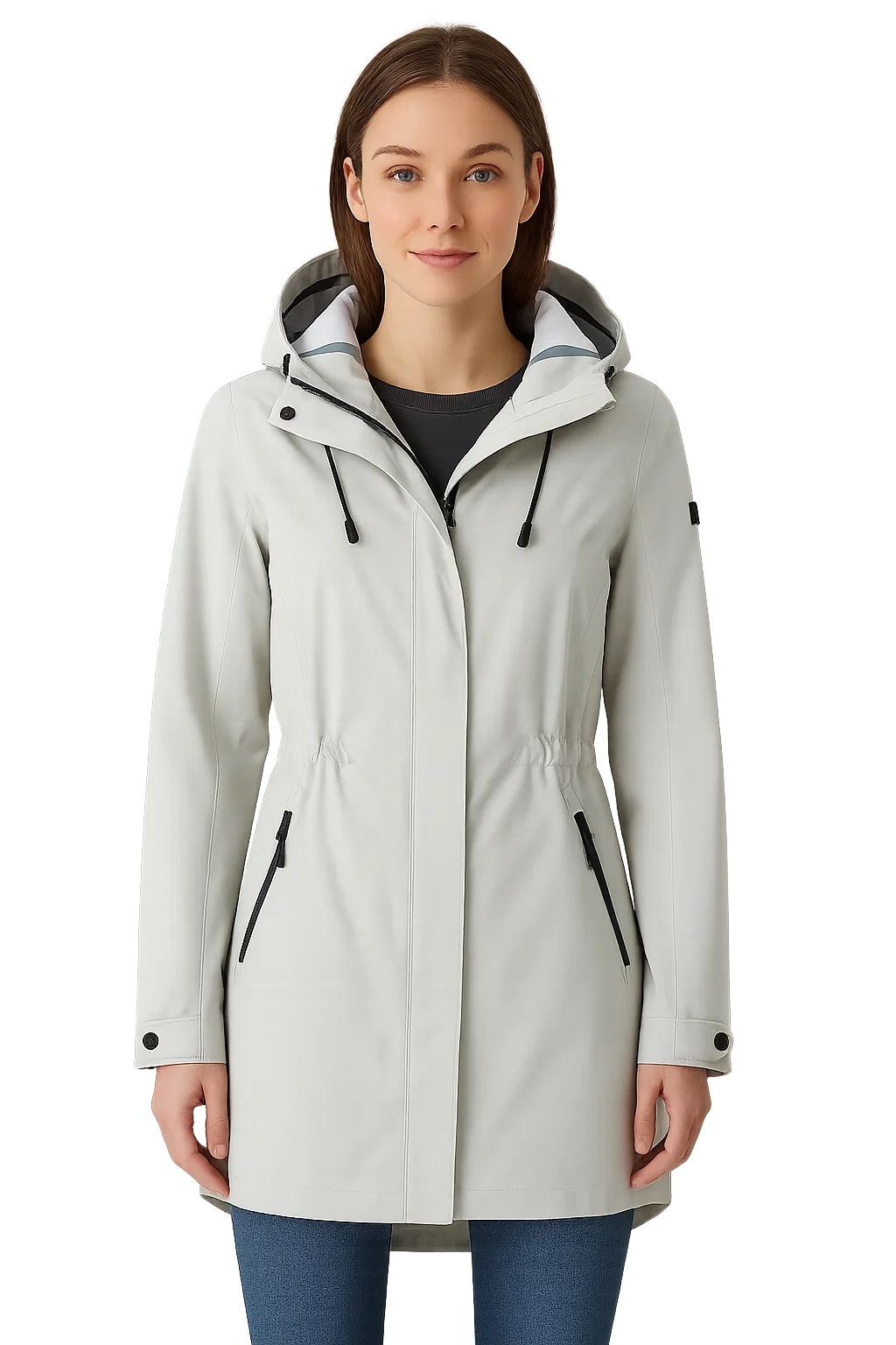 LPO Funktionsparka "Insa Outdoorparka" mit Kapuze verstellbarer Saum/Taille/Kapuze