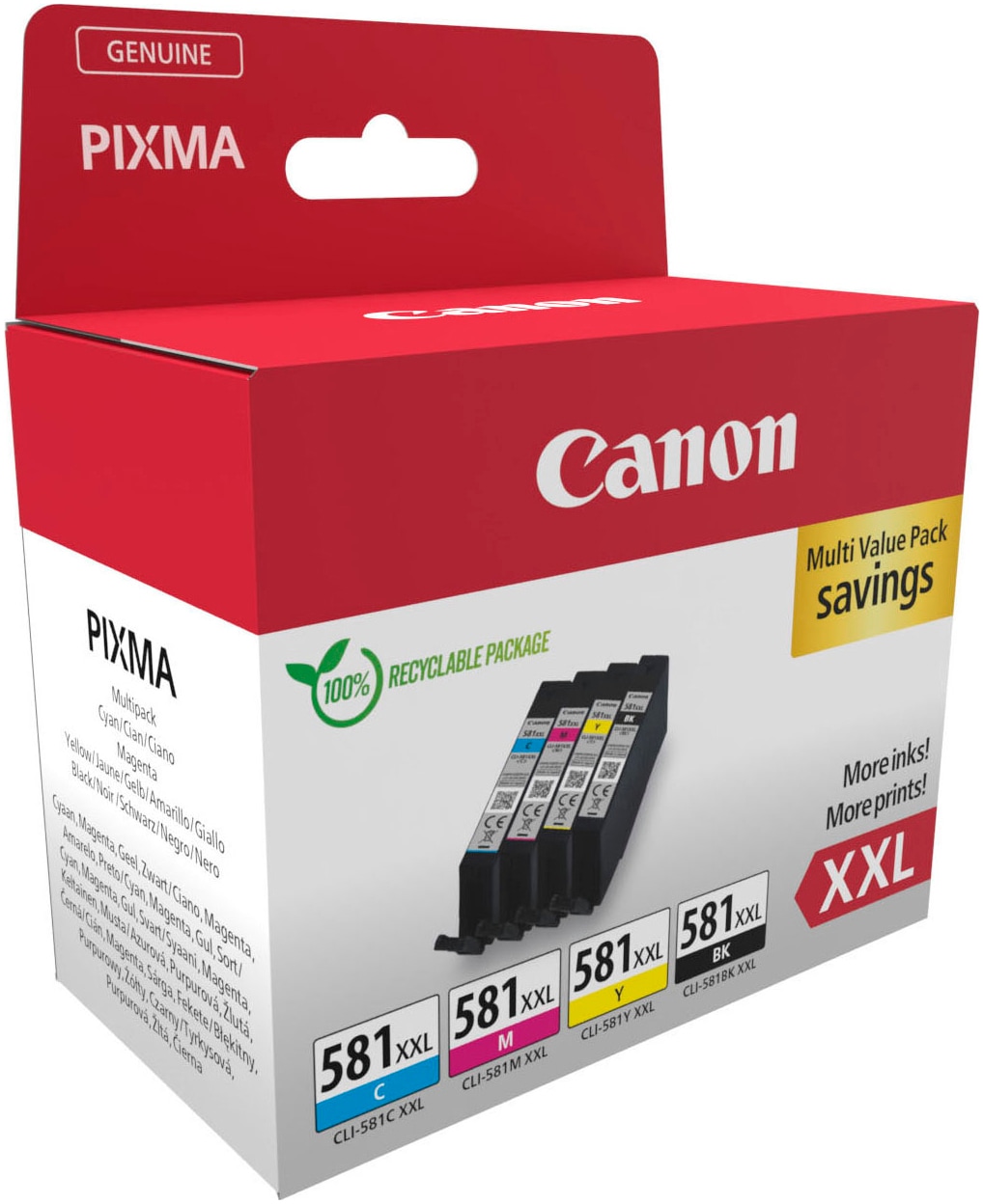 Canon Tintenpatrone » CLI-581XXL BK/C/M/Y Ti...