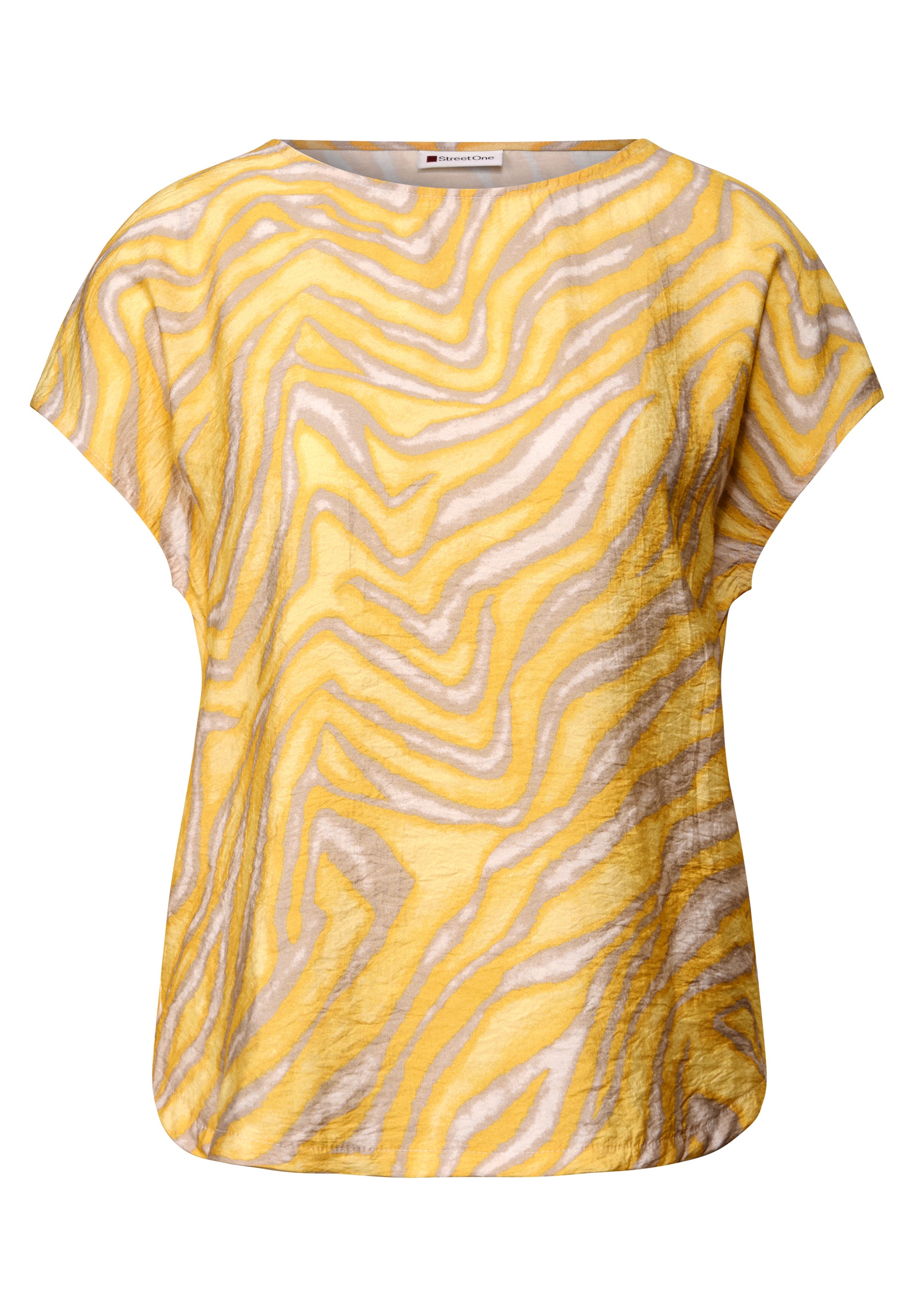 STREET ONE Print-Shirt, aus elastischem Materialmix