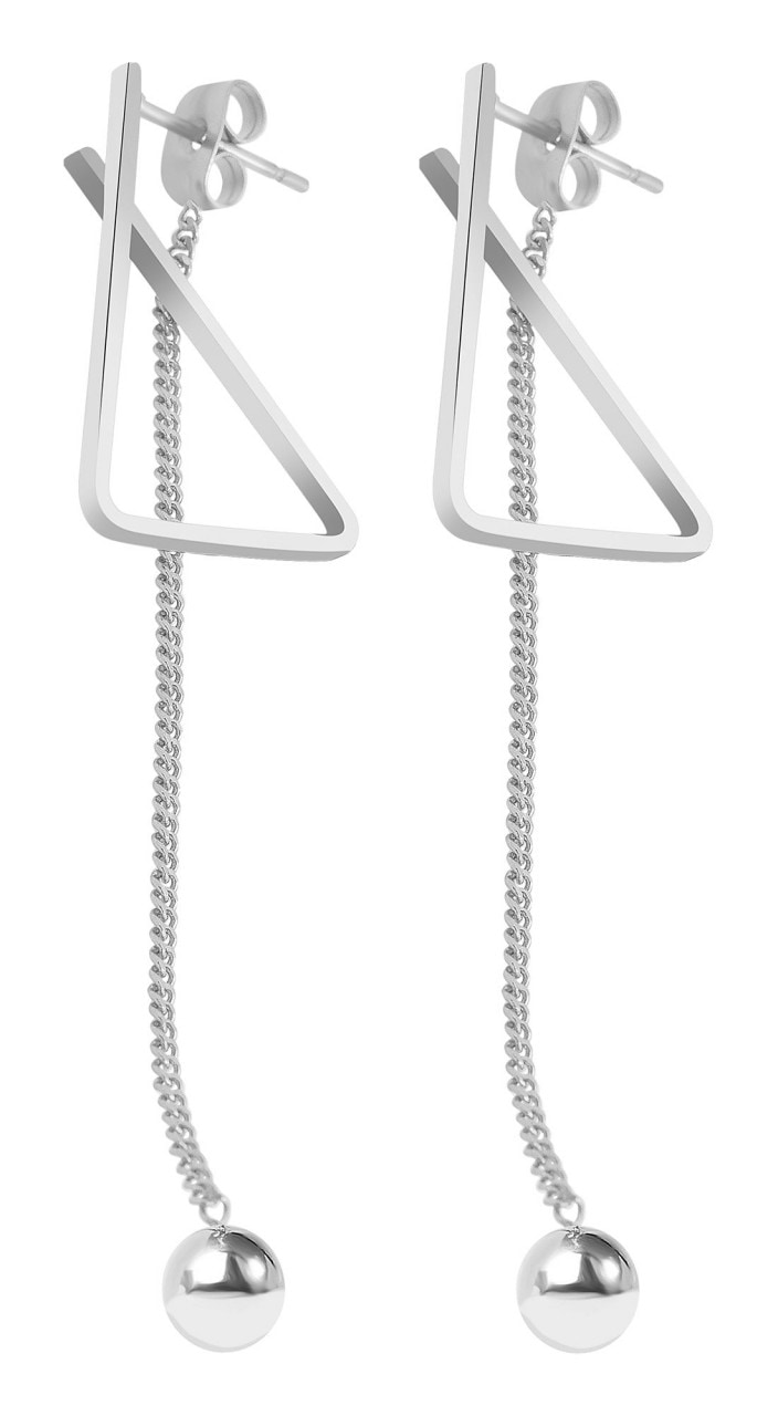 Adelia´s Paar Ohrhänger »Damen Ohrstecker aus poliertem Edelstahl«