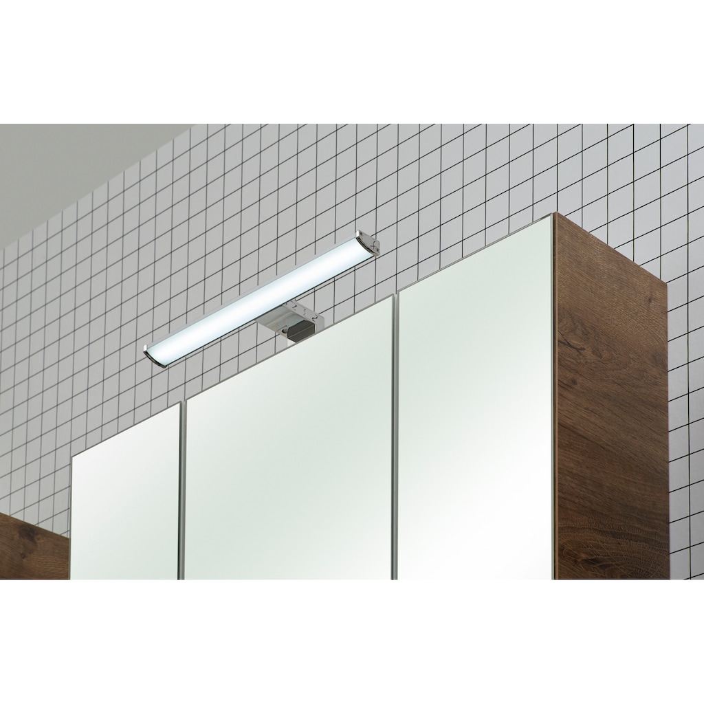 Saphir Badmöbel-Set »Quickset 943 4-teilig, Glaswaschtisch und LED-Spiegelschrank«, (Set, 4 St.)