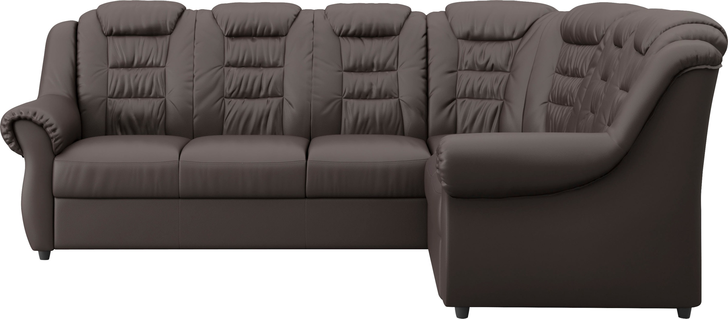 Home affaire Ecksofa »Boston L-Form«, mit hoher Rückenlehne, wahlweise mit Bettfunktion & Stauraum