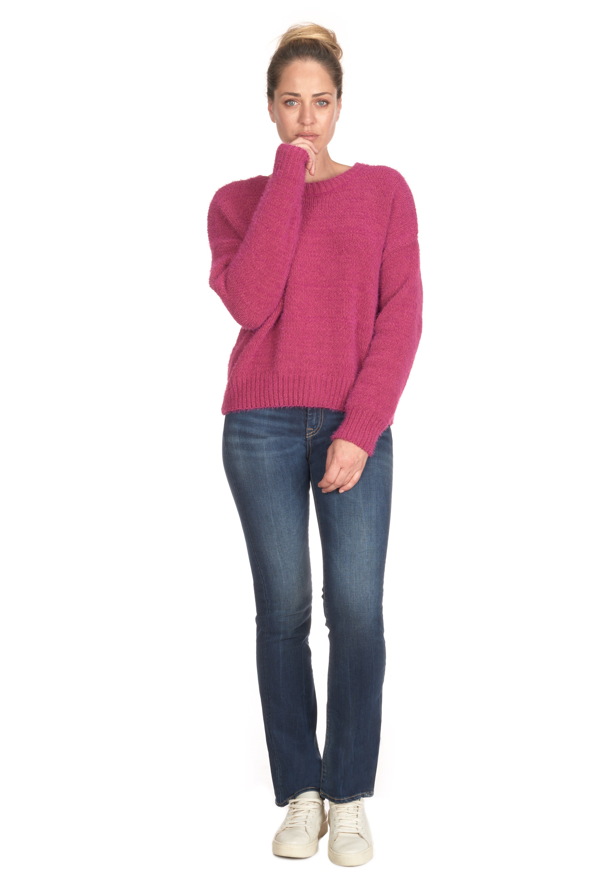 Le Temps Des Cerises Strickpullover »Daisy«, mit modischen Knöpfen