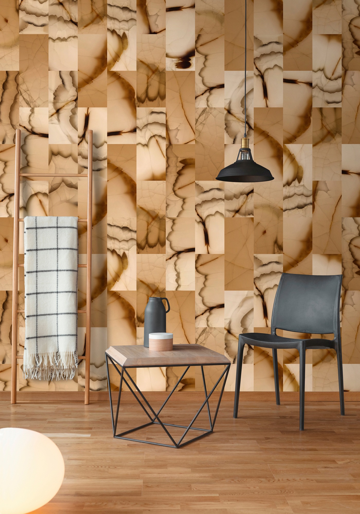 living walls Fototapete »Walls by Patel Cut Stone 1«, Vlies, Wand, Schräge
