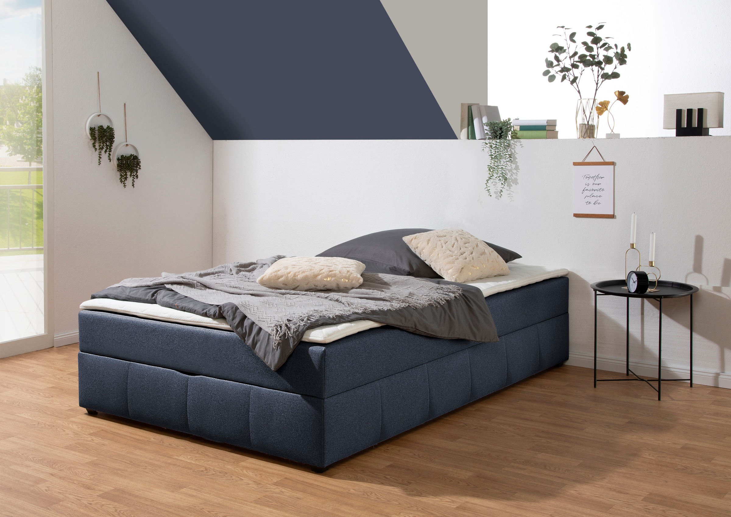 Home affaire Boxbett, Boxbett ohne Kopfteil, inkl. Topper