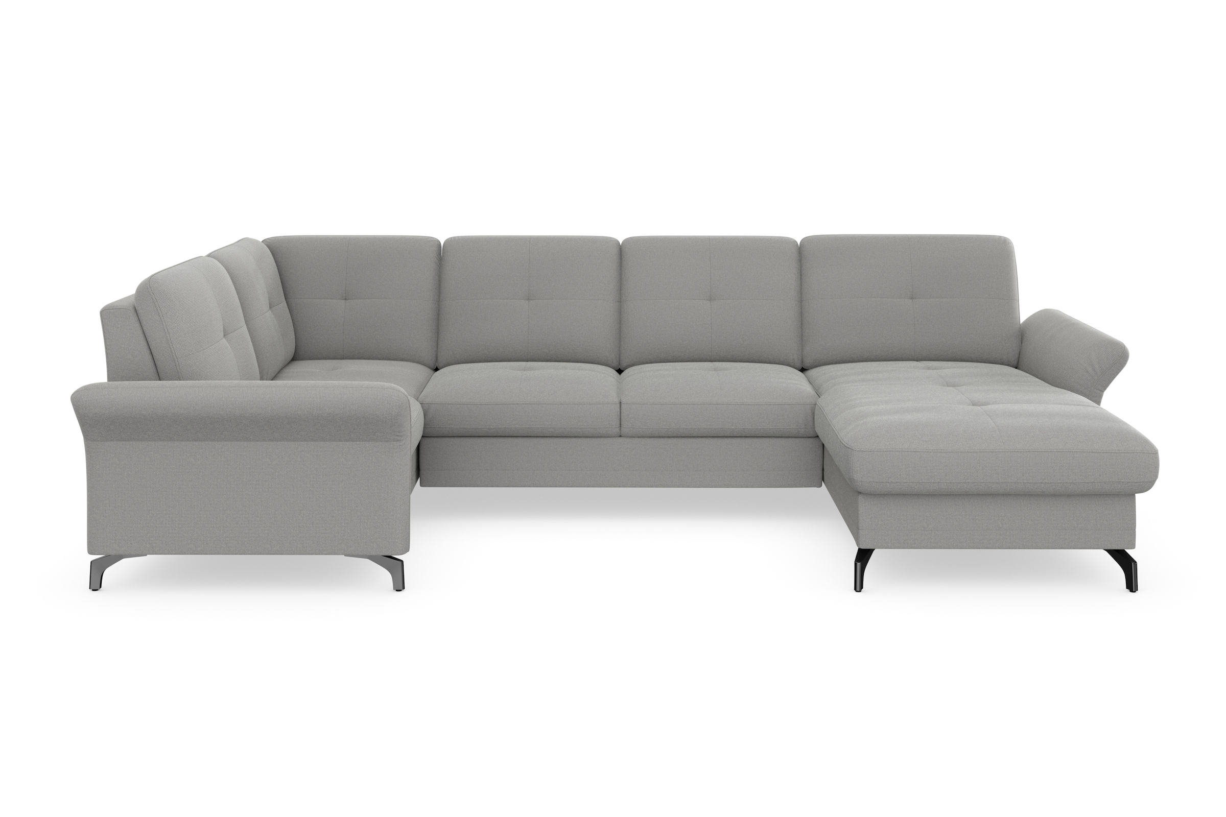 Home affaire Wohnlandschaft "Calando U-Form" wahlweise mit Bettfunktion, Be günstig online kaufen