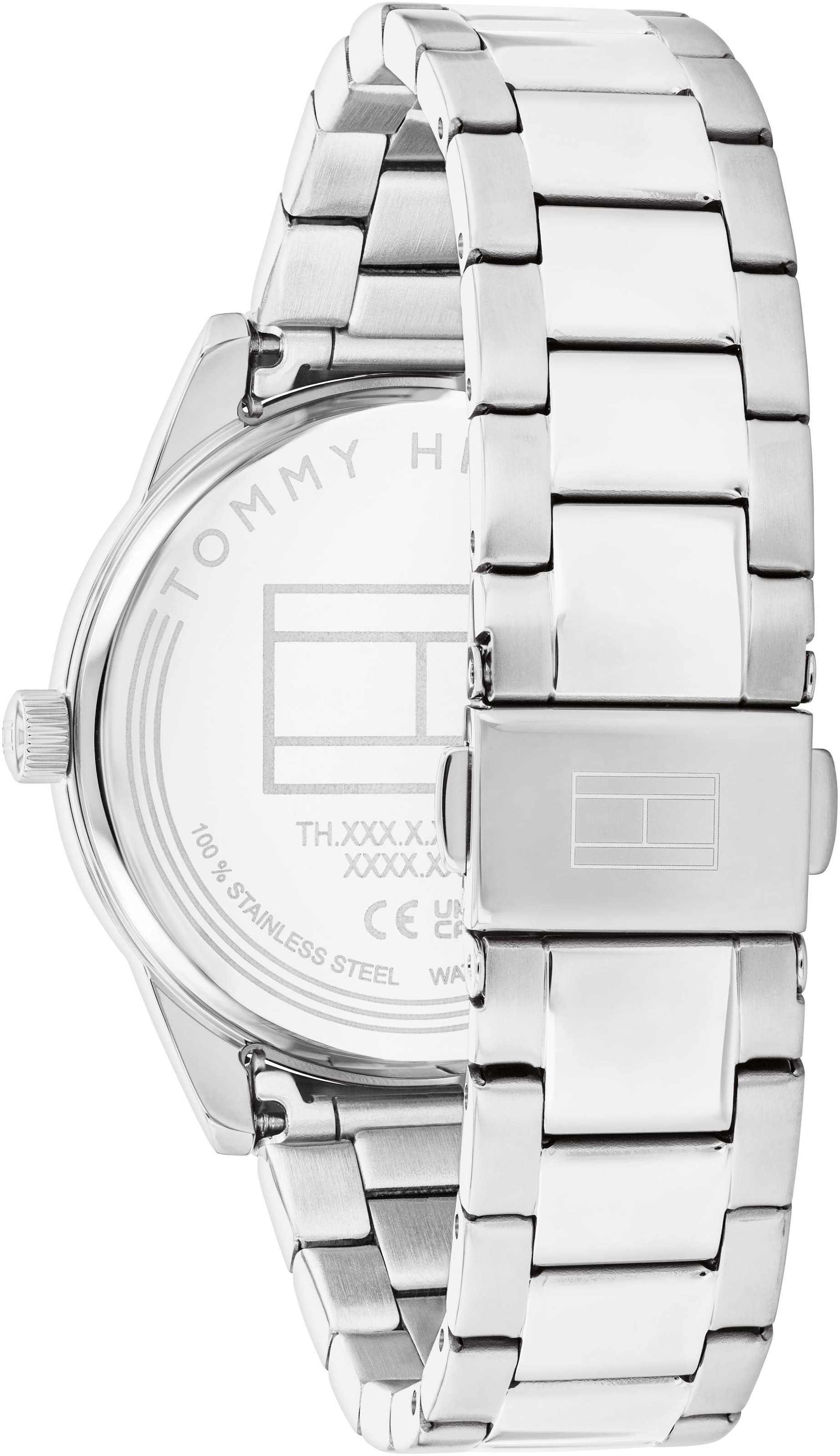 Tommy Hilfiger Multifunktionsuhr »CAMILLE«, Quarzuhr, Armbanduhr, Damenuhr, Edelstahlarmband,Datum