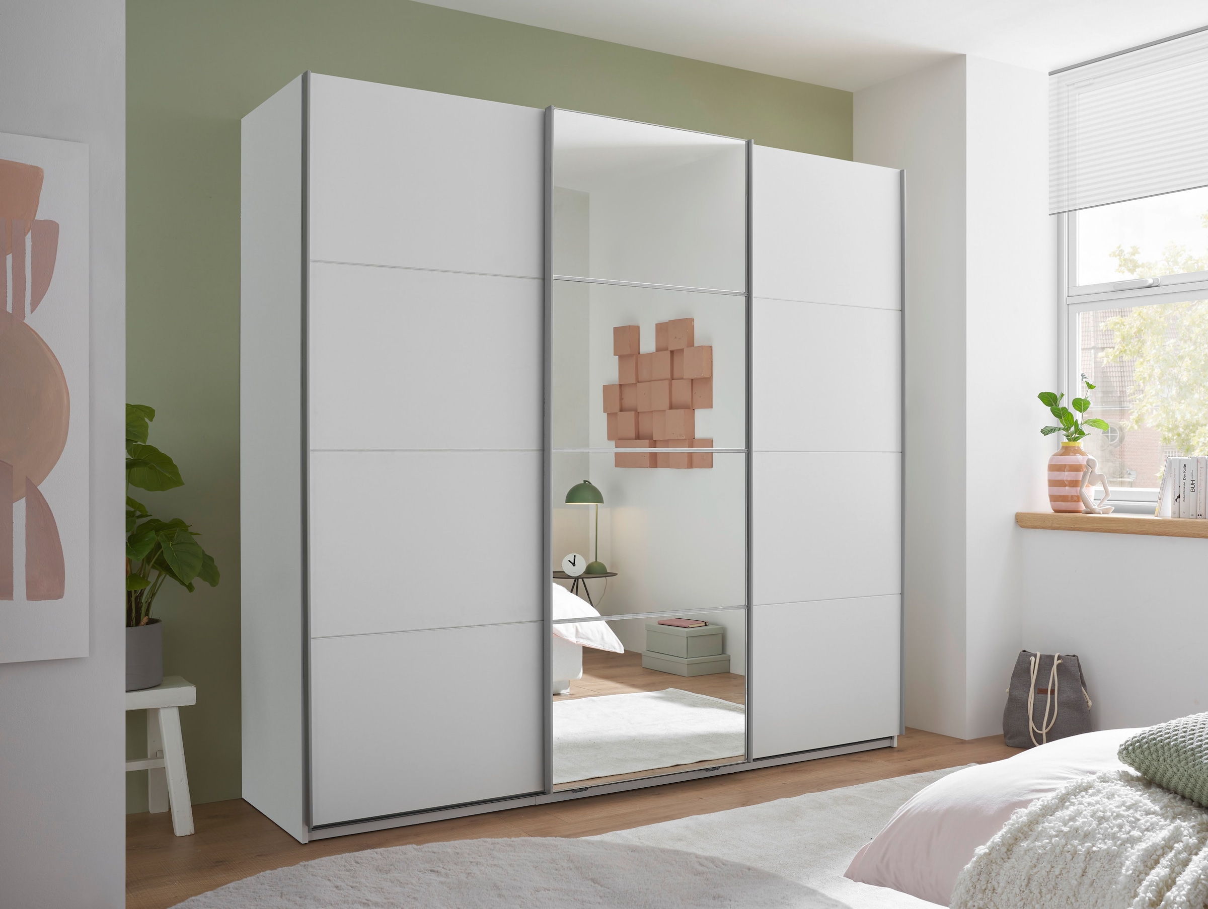 Schlafkontor Schwebetürenschrank »Carano Kleiderschrank, Schiebetürenschrank mit Spiegeltür«