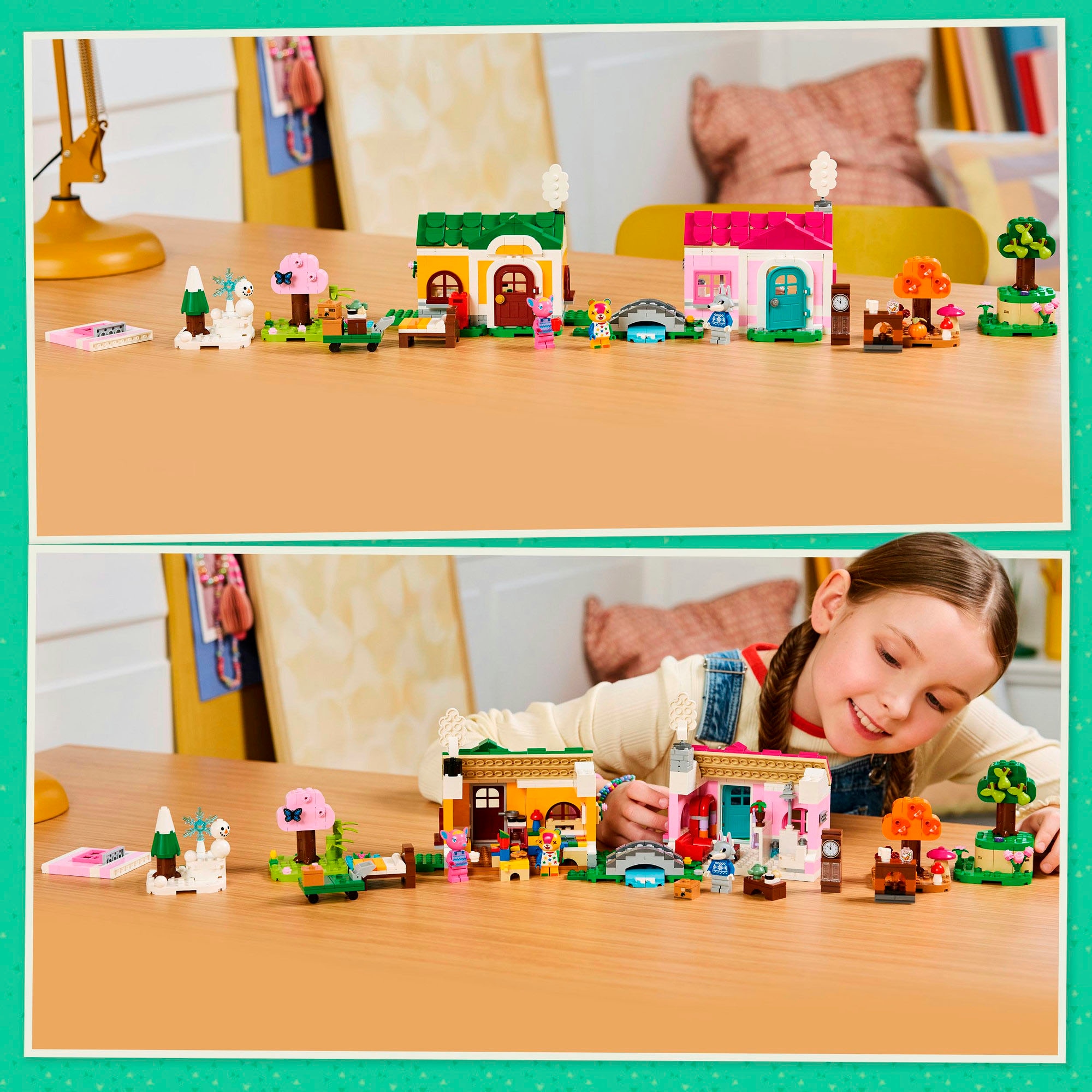 LEGO® Konstruktionsspielsteine »Kreative Häuser: Jahreszeiten voller Spaß (77057),«, (814 St.), LEGO Animal Crossing; Made in Europe